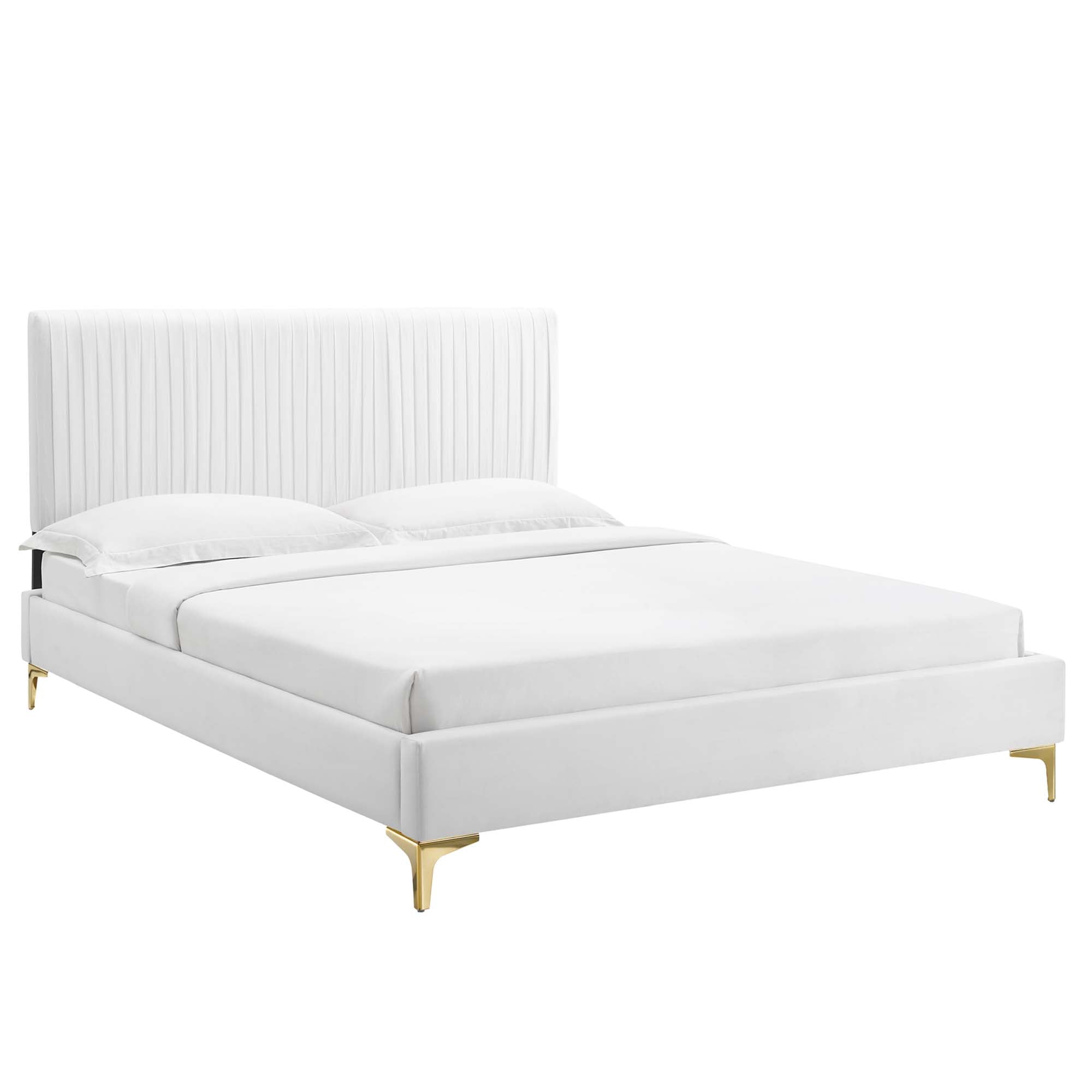 Peyton Performance Velvet Full Platform Bed by Modway - Best Buy Furniture