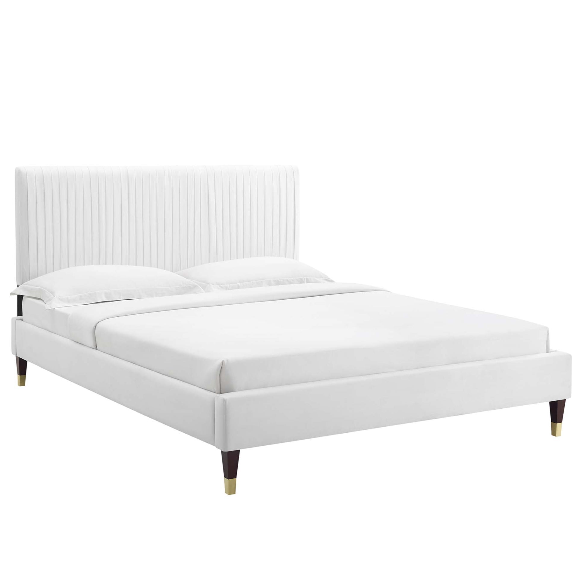 Peyton Performance Velvet Full Platform Bed by Modway - Best Buy Furniture