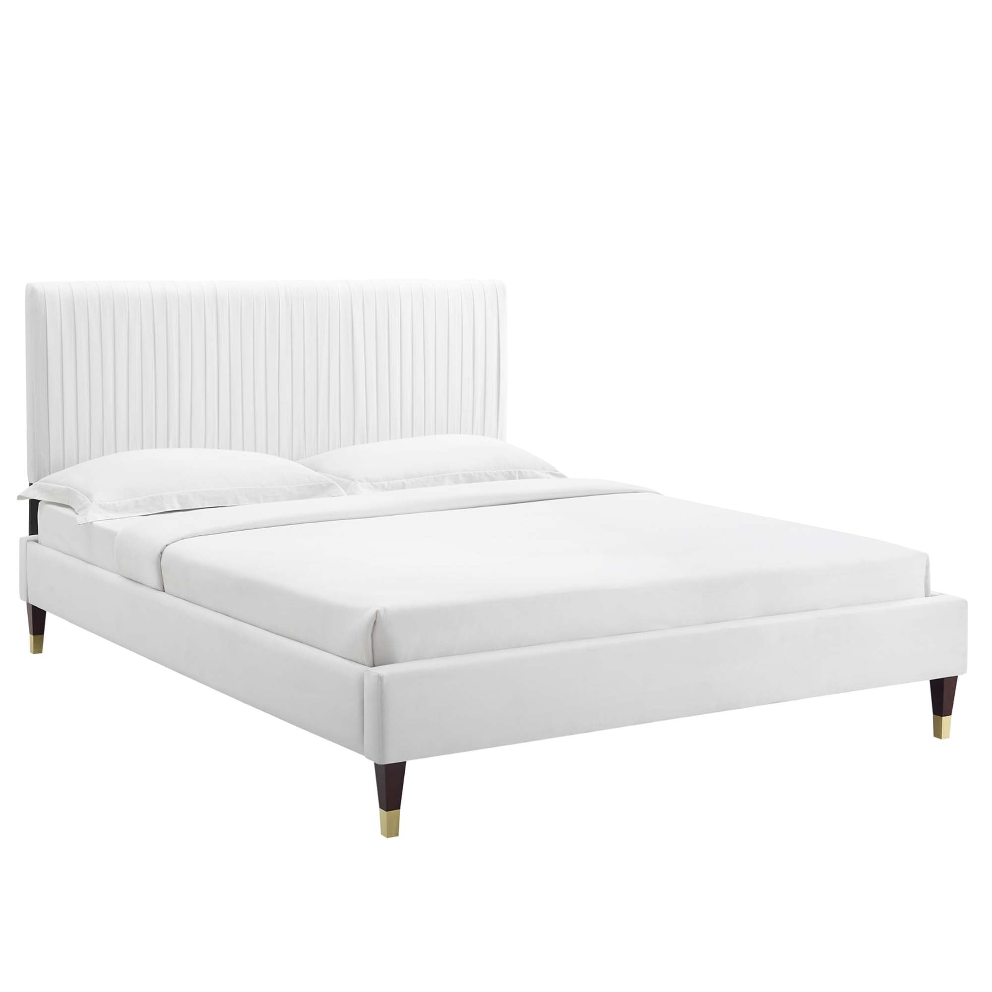 Peyton Performance Velvet Full Platform Bed by Modway - Best Buy Furniture