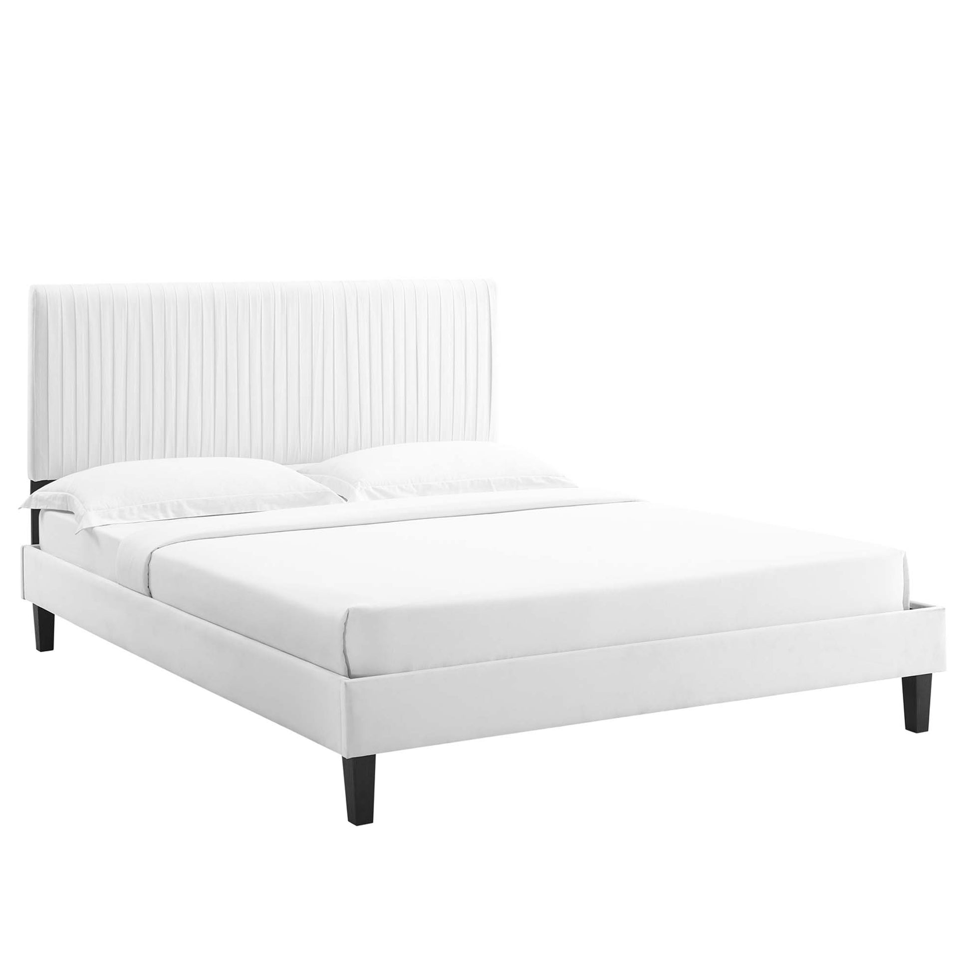 Peyton Performance Velvet Full Platform Bed by Modway - Best Buy Furniture