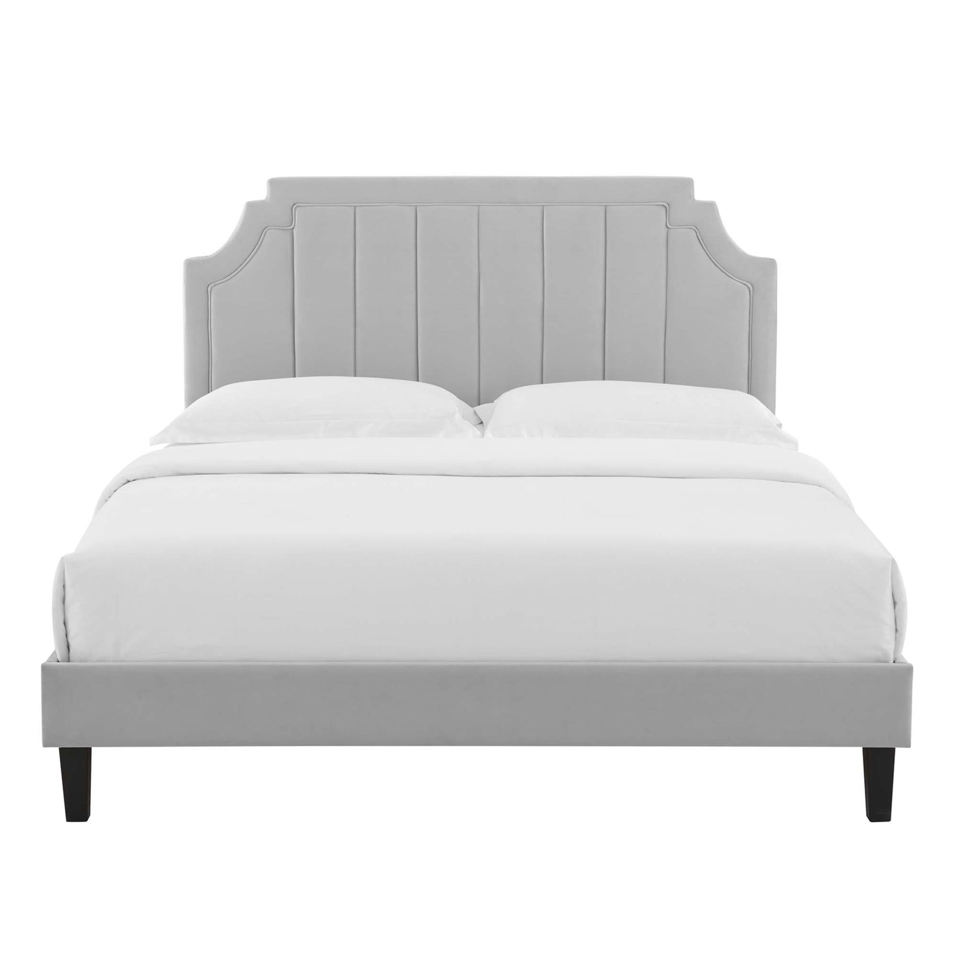 Sienna Performance Velvet Twin Platform Bed by Modway - Best Buy Furniture