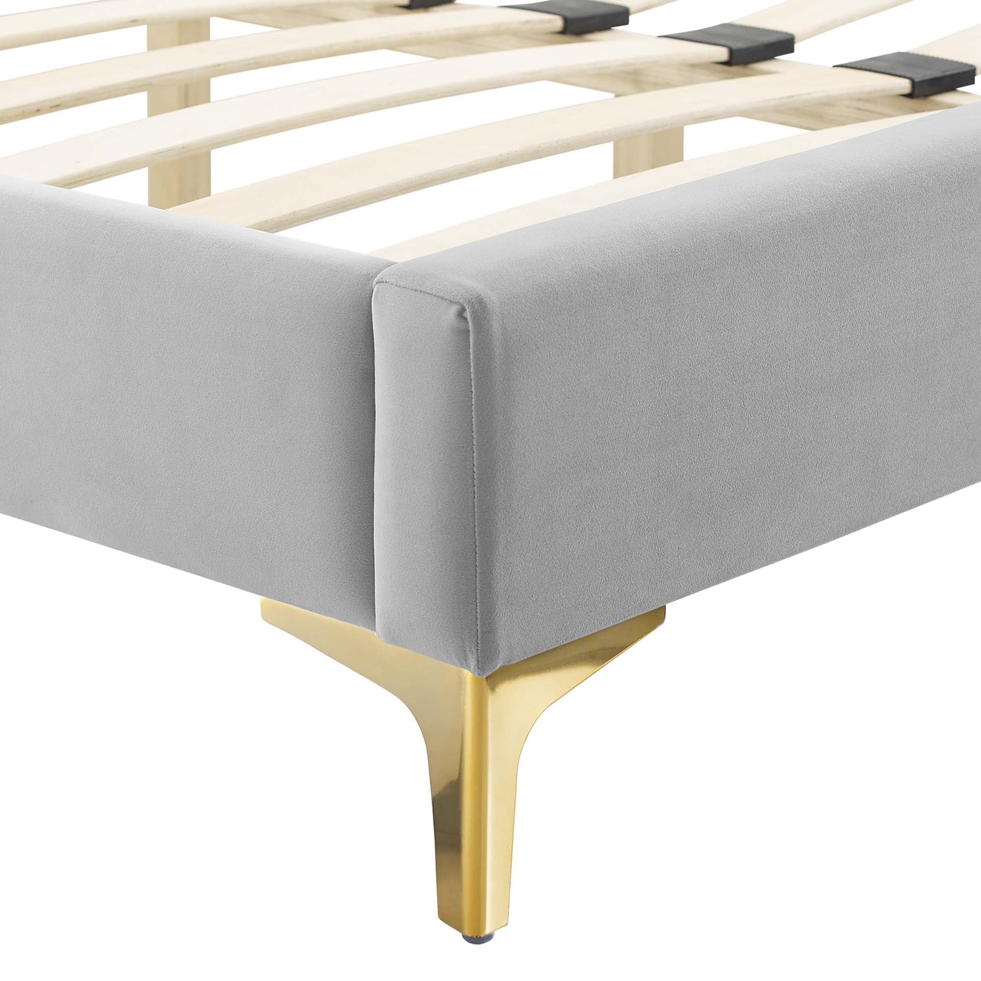 Sienna Performance Velvet Full Platform Bed by Modway - Best Buy Furniture