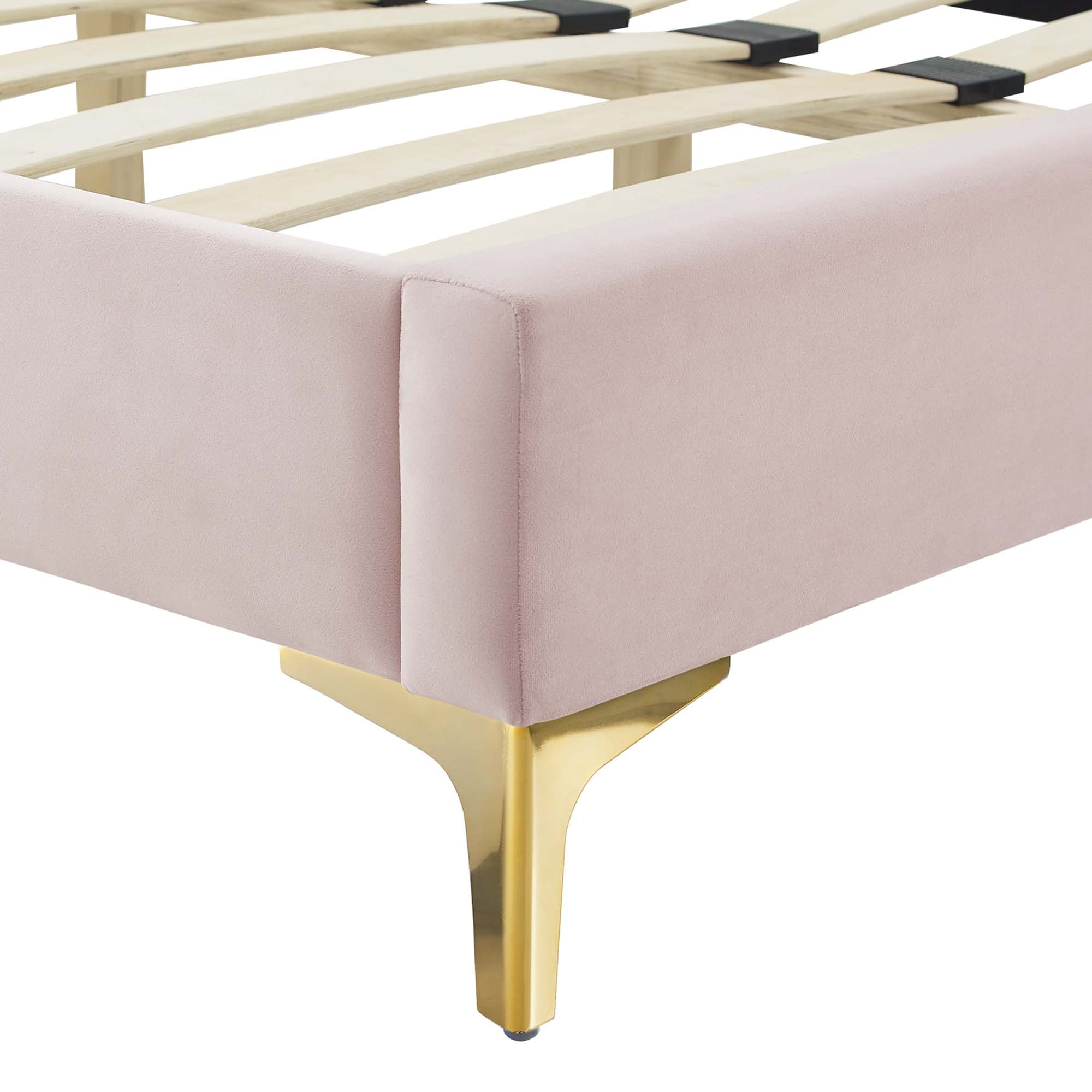 Sienna Performance Velvet Full Platform Bed by Modway - Best Buy Furniture