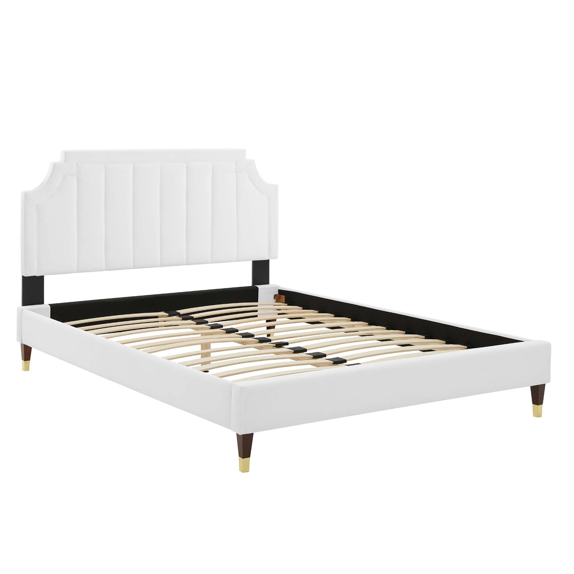 Sienna Performance Velvet Full Platform Bed by Modway - Best Buy Furniture