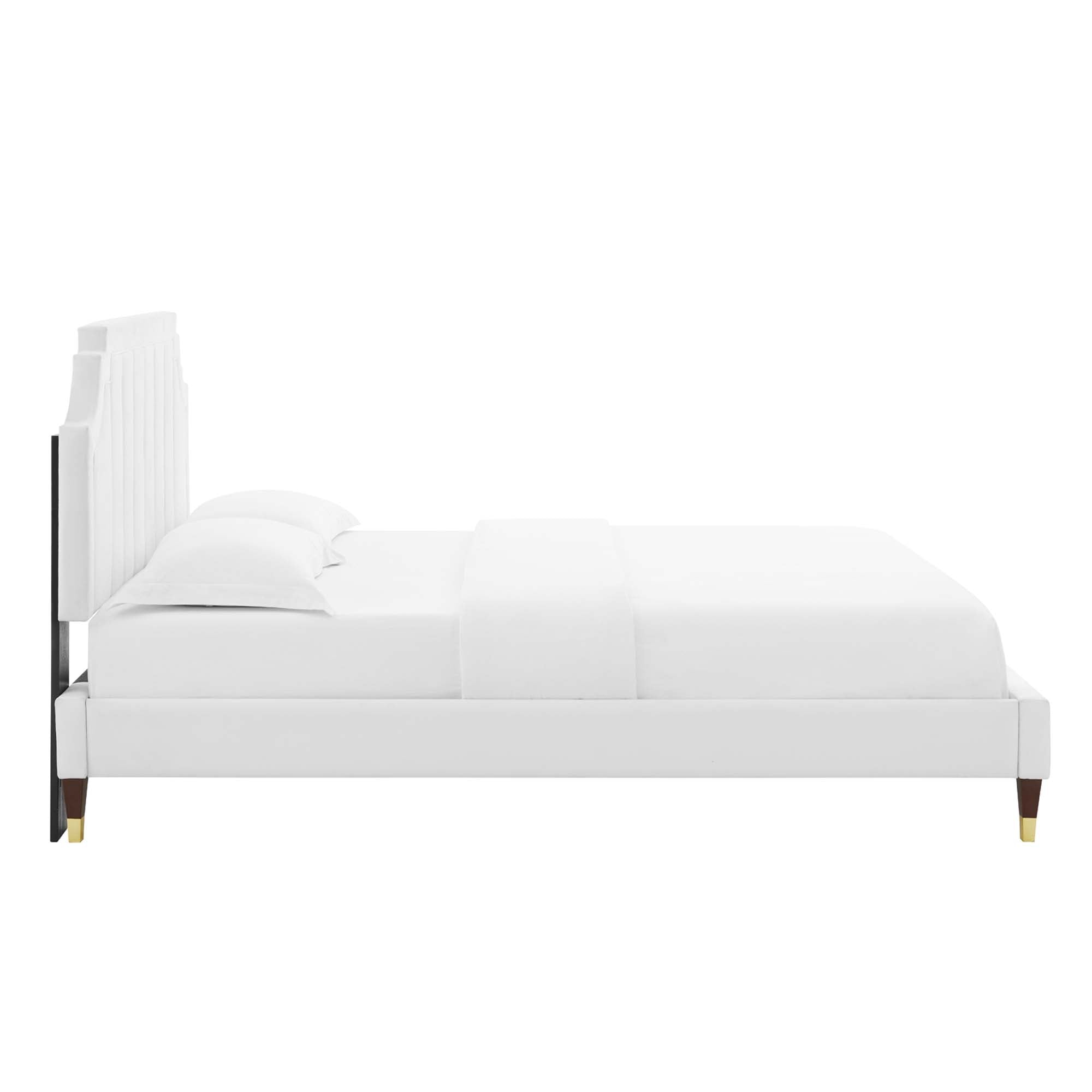 Sienna Performance Velvet Full Platform Bed by Modway - Best Buy Furniture