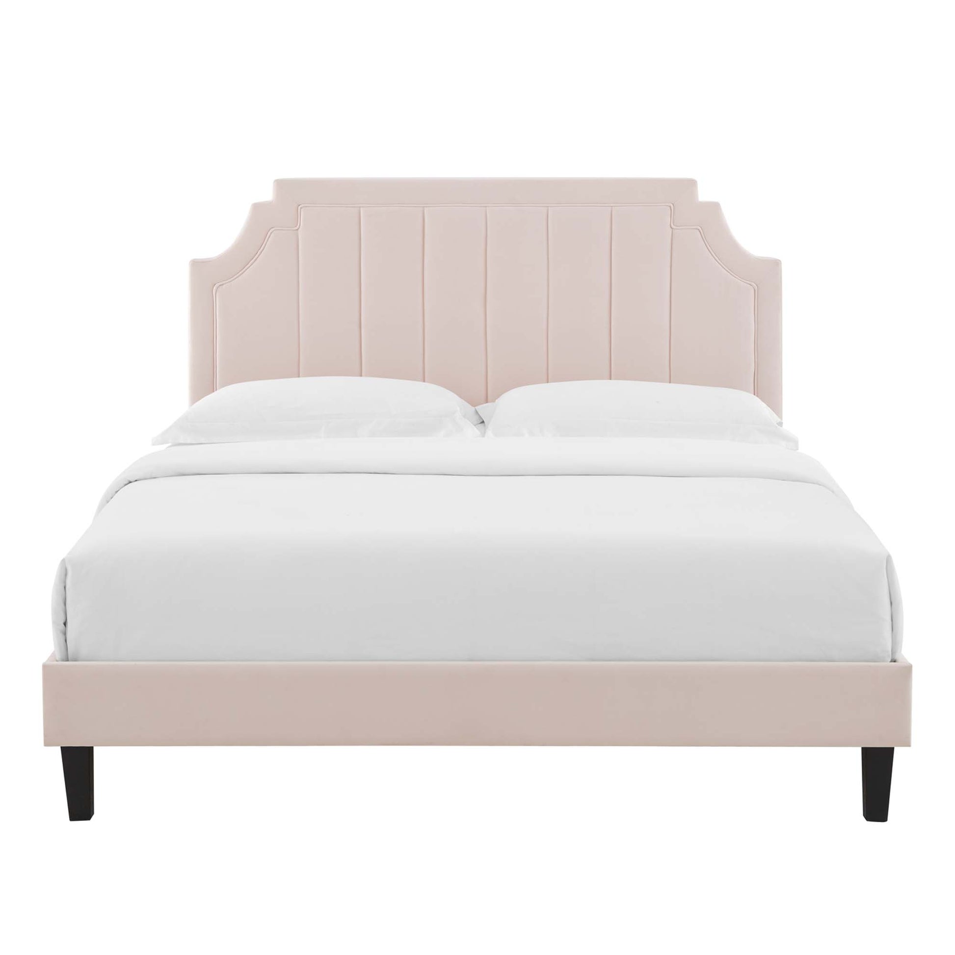 Sienna Performance Velvet Full Platform Bed by Modway - Best Buy Furniture