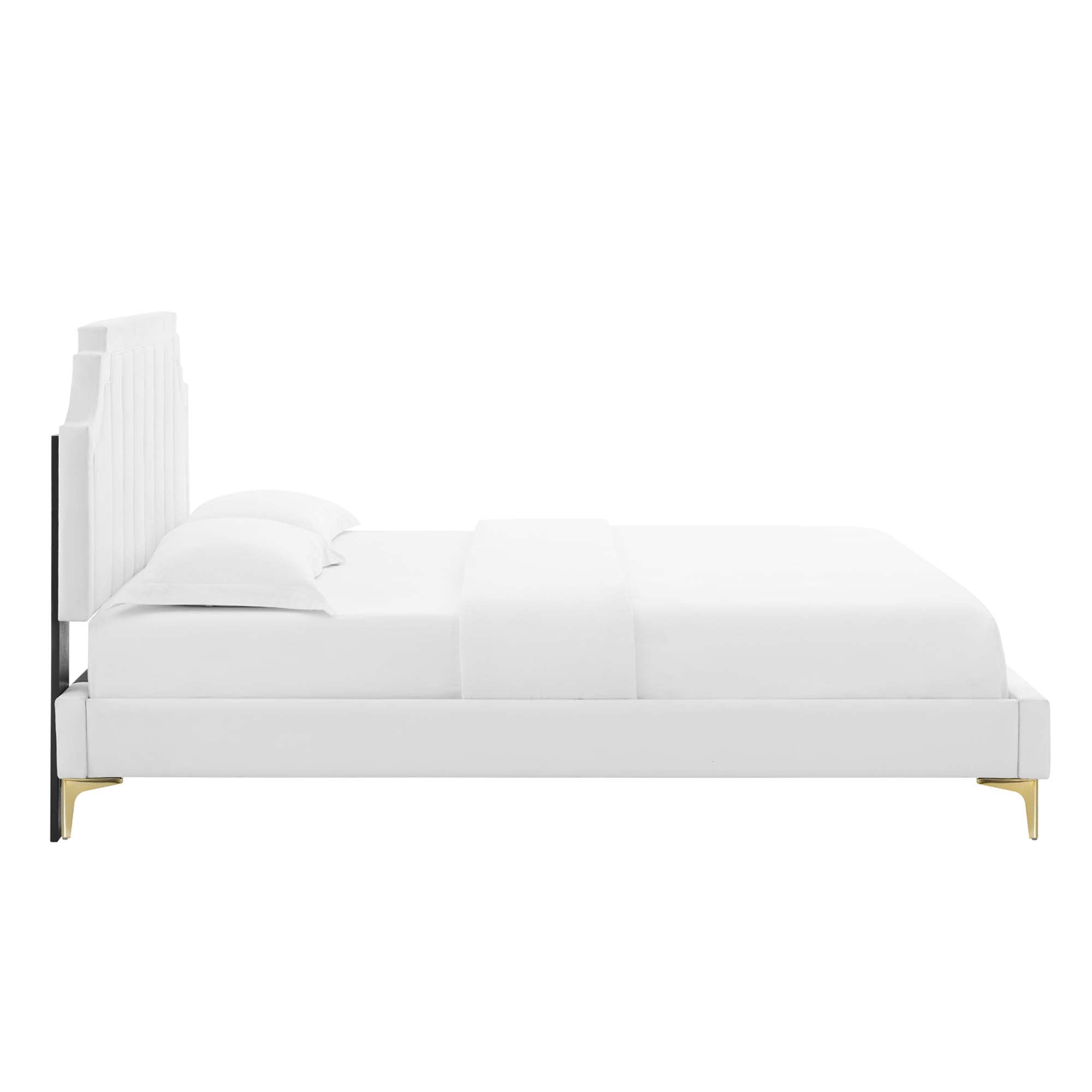 Sienna Performance Velvet King Platform Bed by Modway - Best Buy Furniture