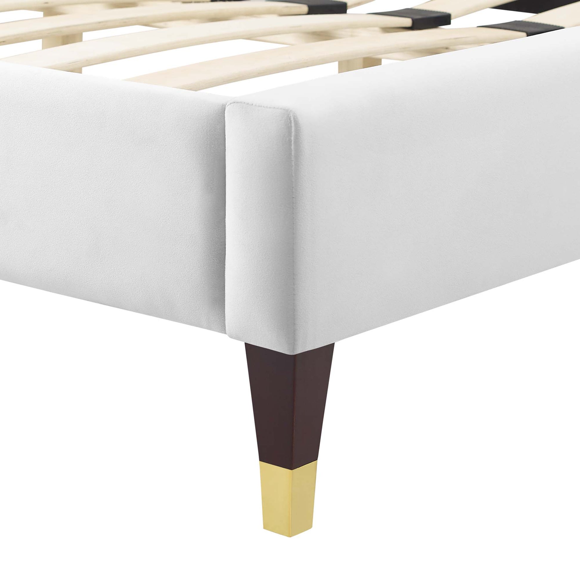 Sienna Performance Velvet King Platform Bed by Modway - Best Buy Furniture