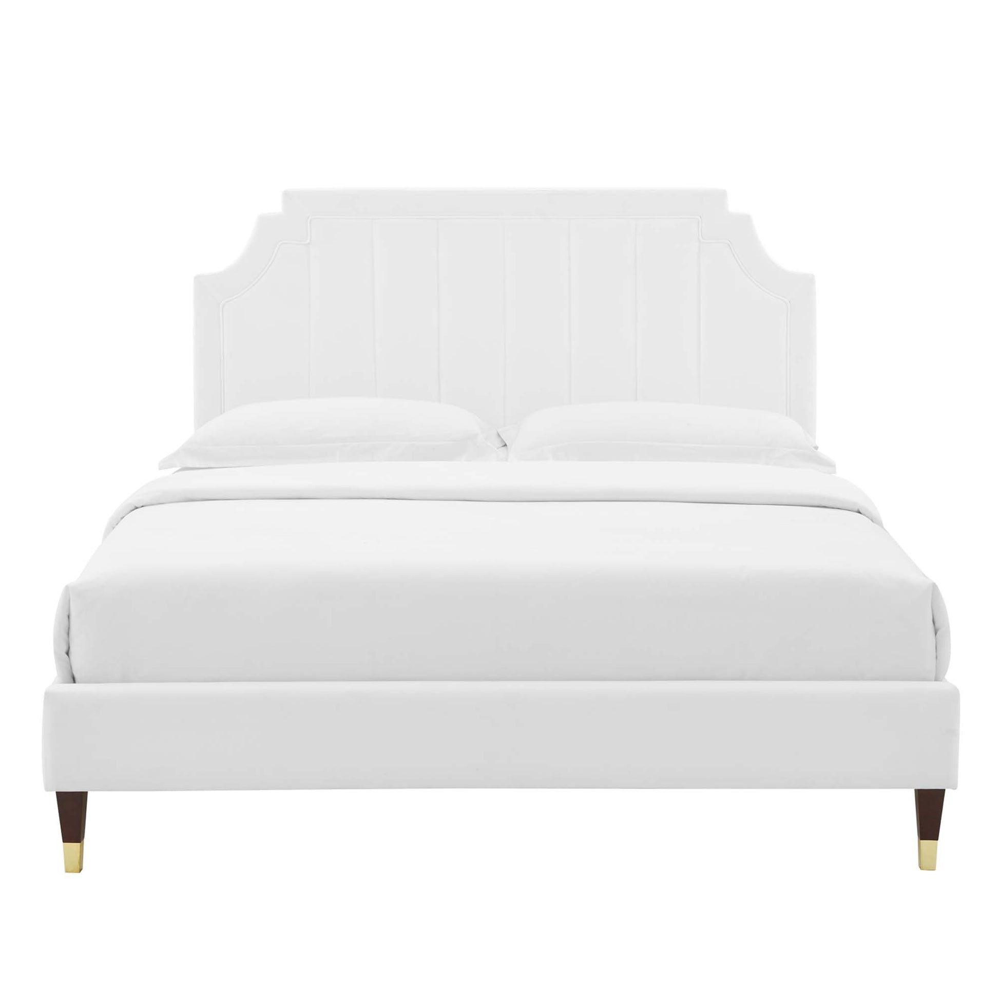 Sienna Performance Velvet King Platform Bed by Modway - Best Buy Furniture