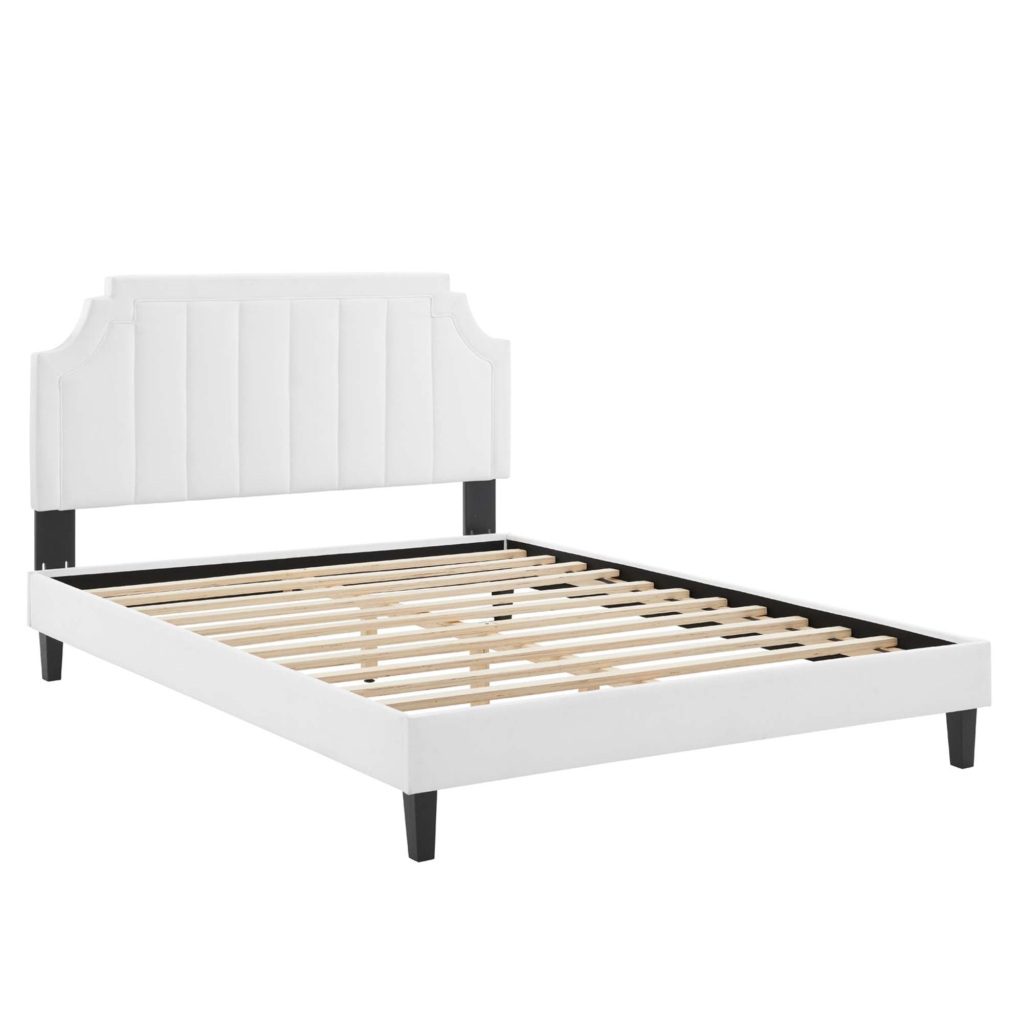 Sienna Performance Velvet King Platform Bed by Modway - Best Buy Furniture