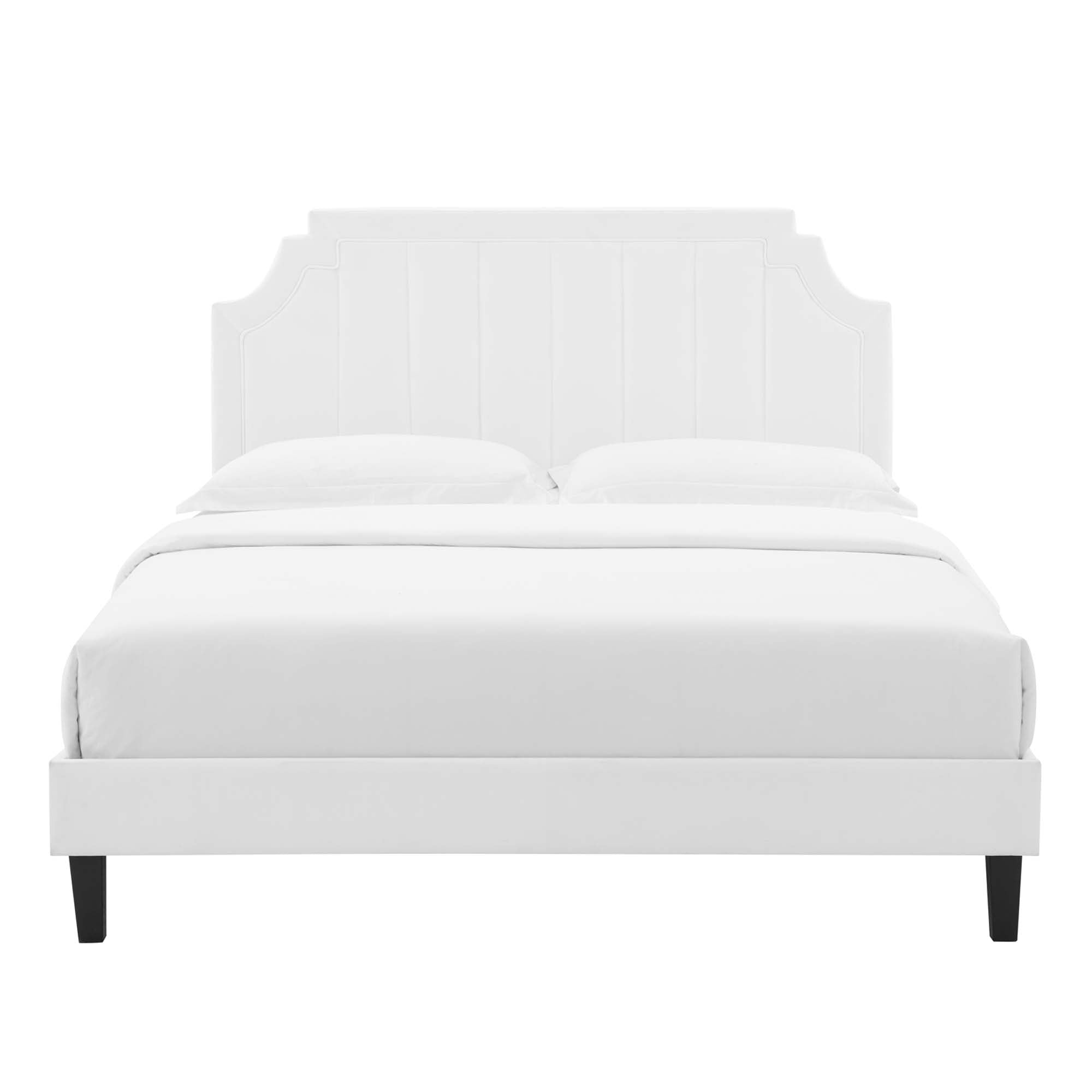 Sienna Performance Velvet King Platform Bed by Modway - Best Buy Furniture