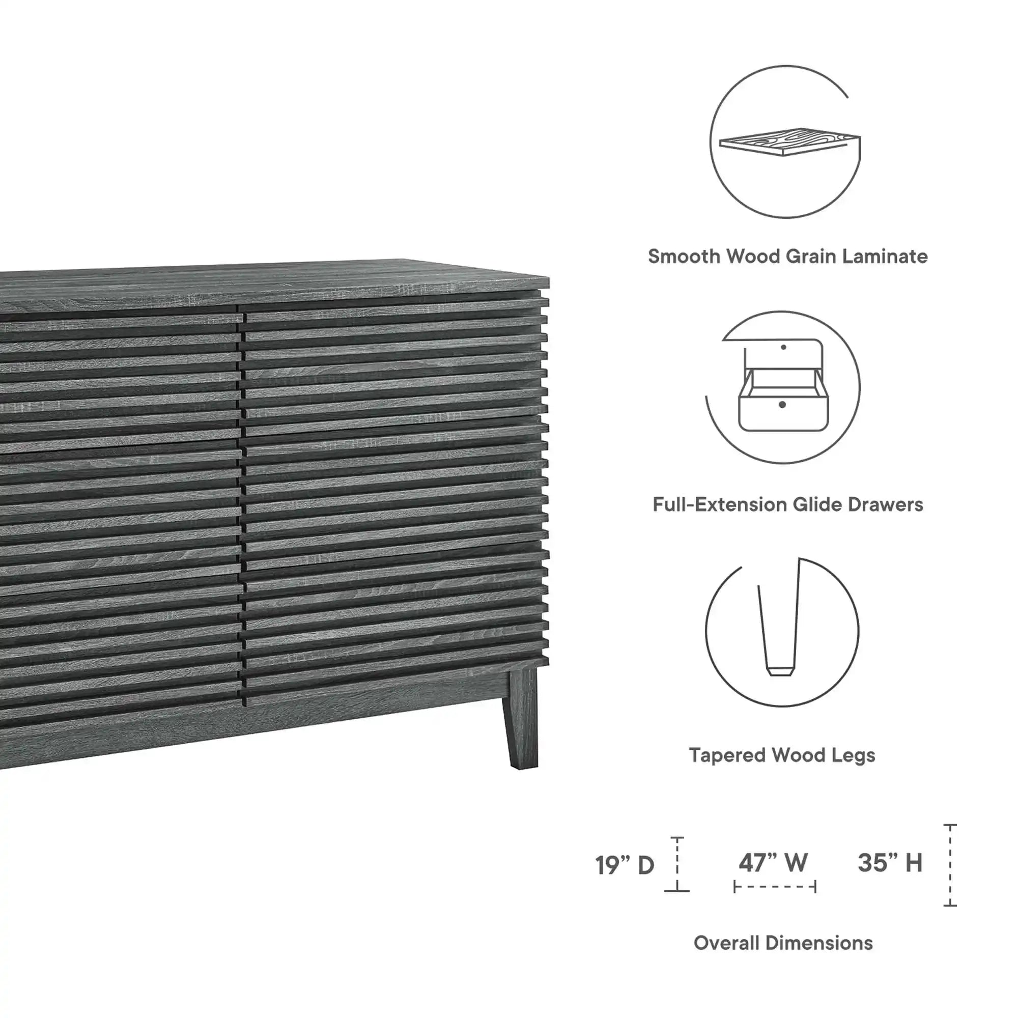 Render 6-Drawer Dresser - Best Buy Furniture