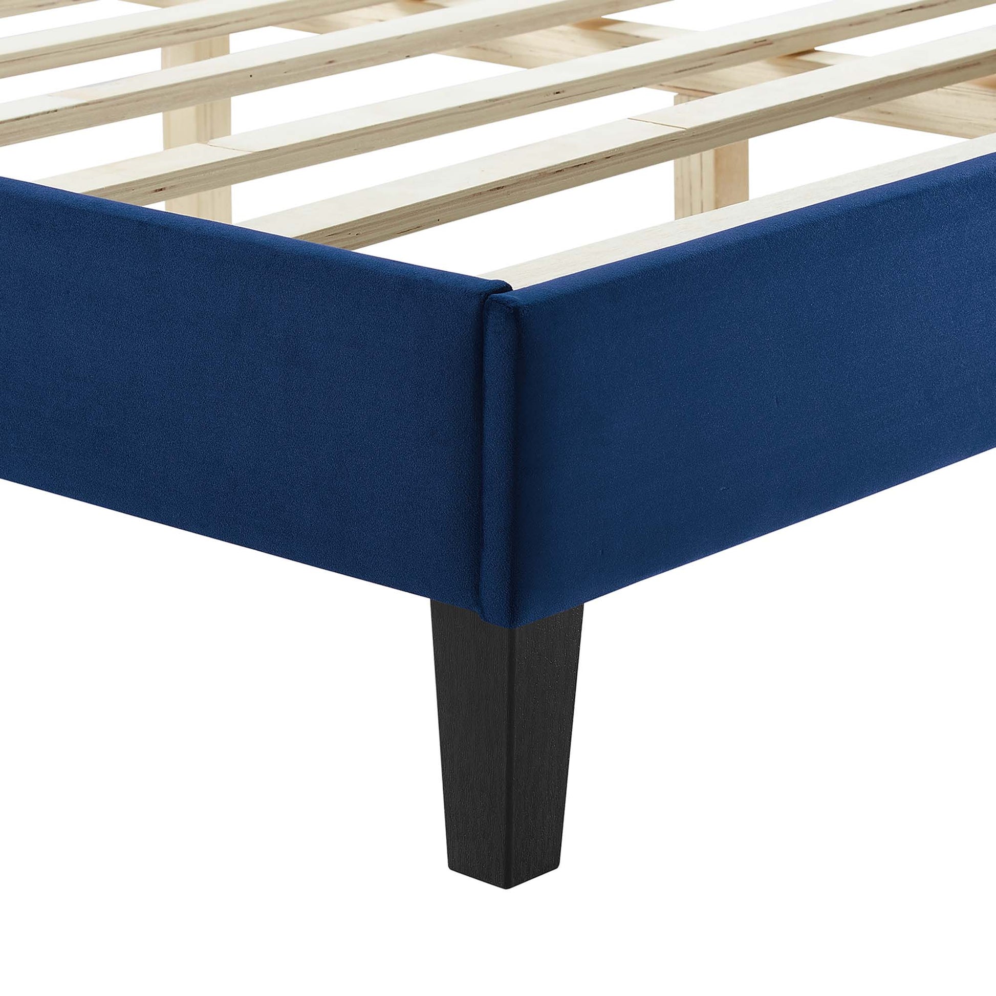 Sofia Channel Tufted Performance Velvet Full Platform Bed by Modway - Best Buy Furniture