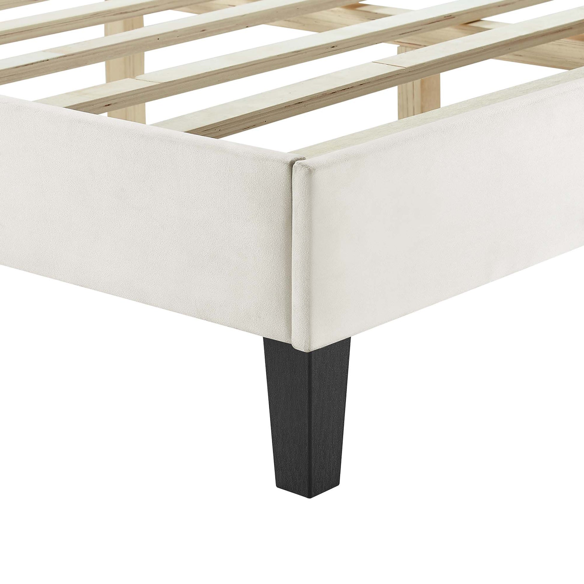 Sofia Channel Tufted Performance Velvet Full Platform Bed by Modway - Best Buy Furniture