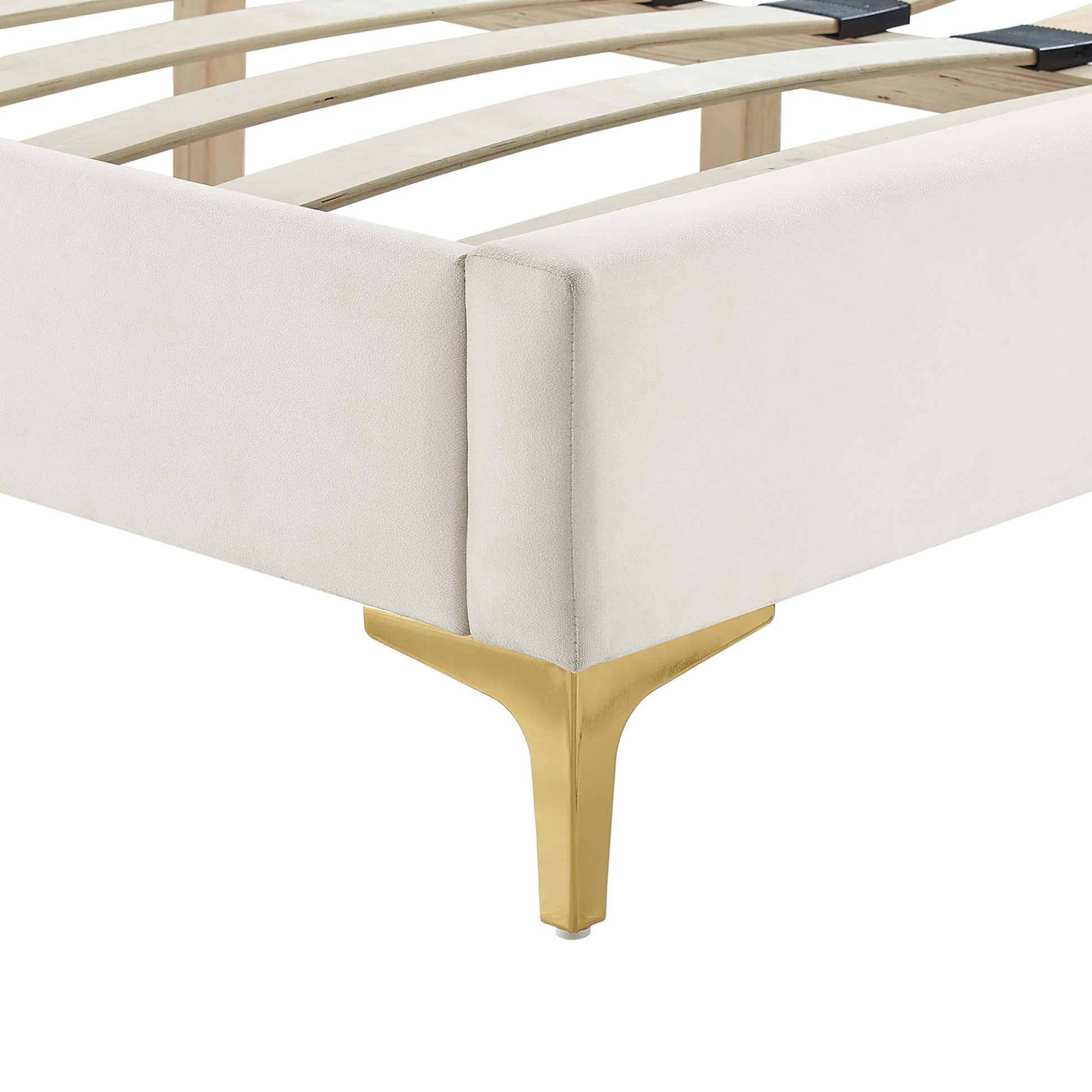 Sofia Channel Tufted Performance Velvet King Platform Bed by Modway - Best Buy Furniture