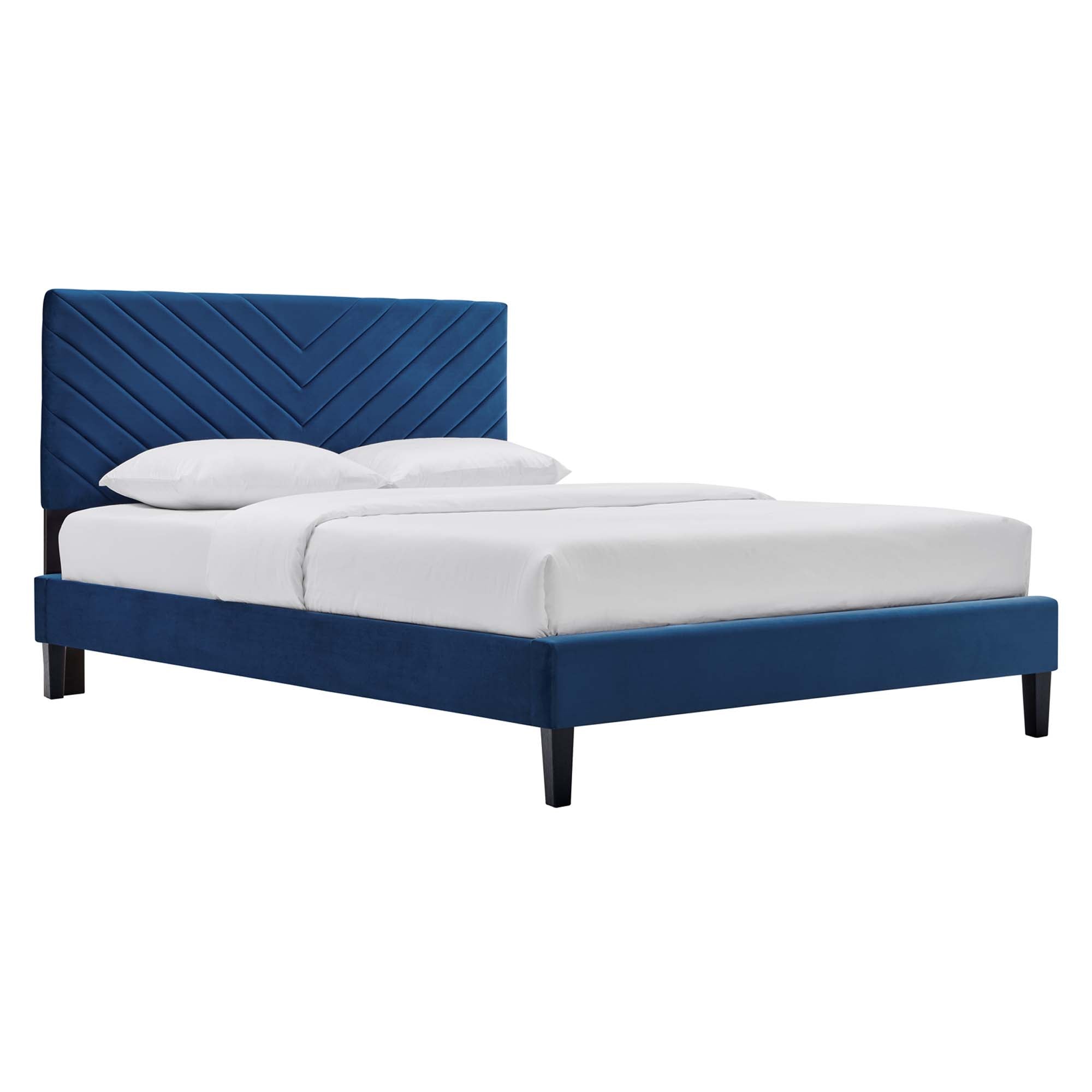 Roxanne Performance Velvet Full Platform Bed by Modway - Best Buy Furniture