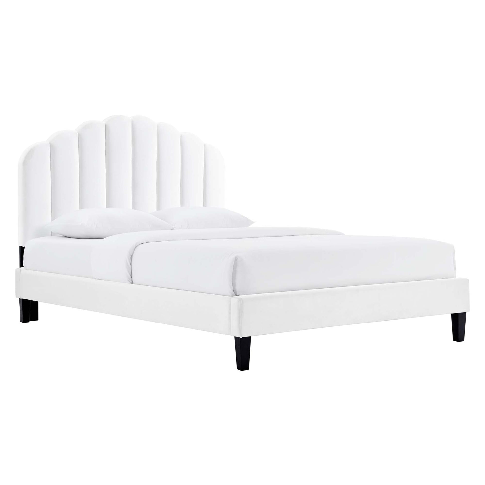 Daisy Performance Velvet Twin Platform Bed by Modway - Best Buy Furniture