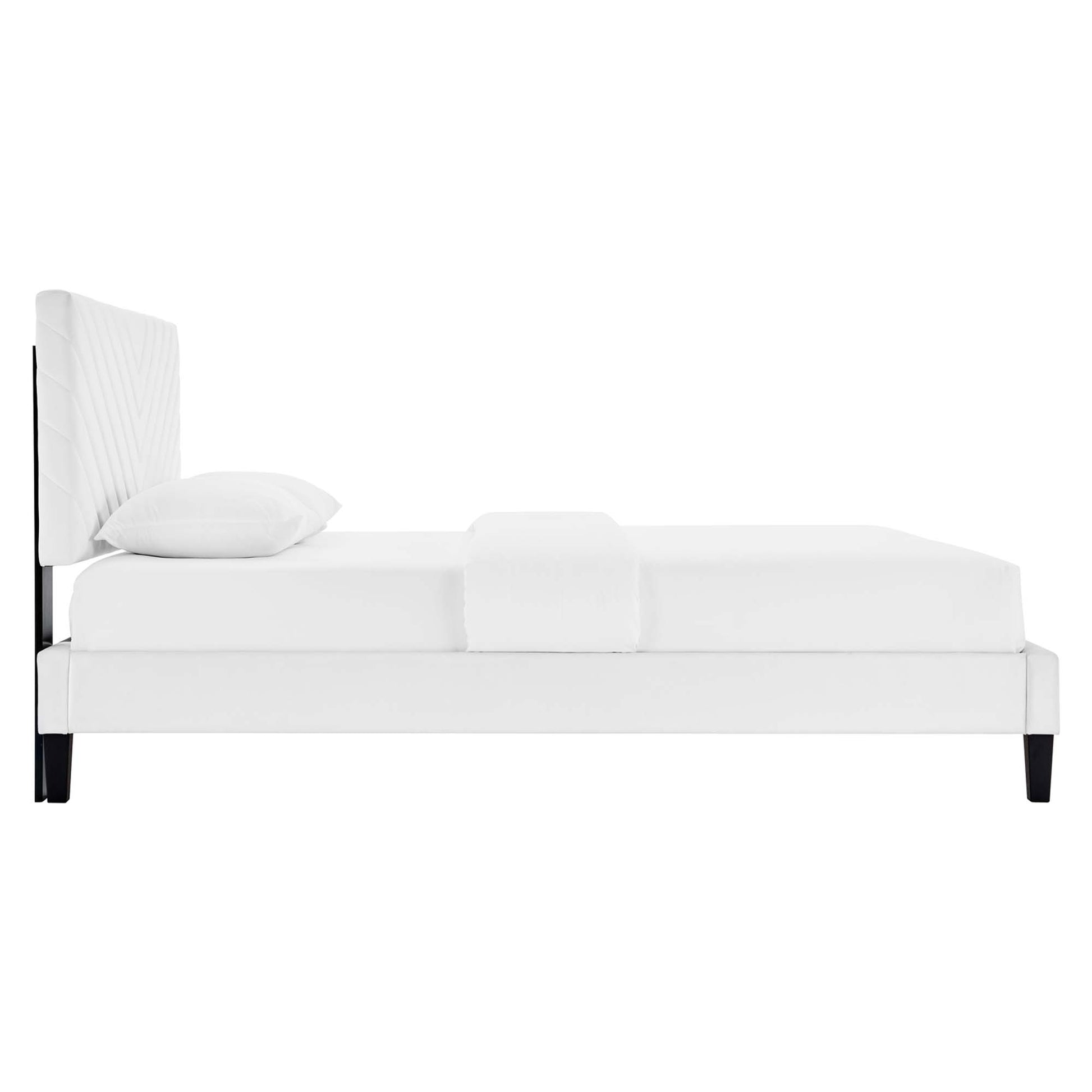 Roxanne Performance Velvet King Platform Bed by Modway - Best Buy Furniture