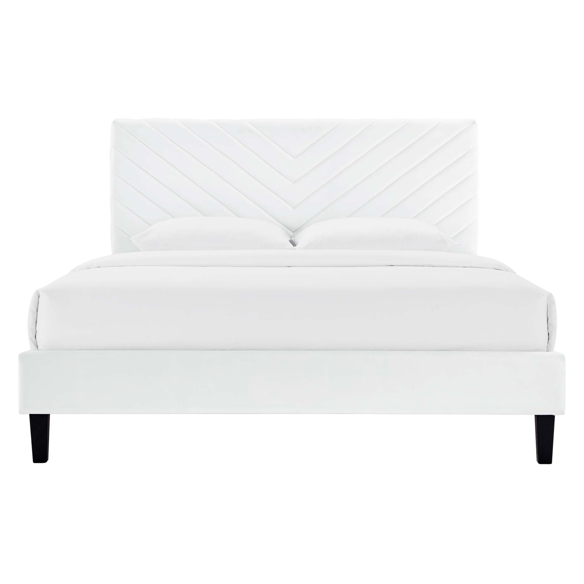 Roxanne Performance Velvet King Platform Bed by Modway - Best Buy Furniture