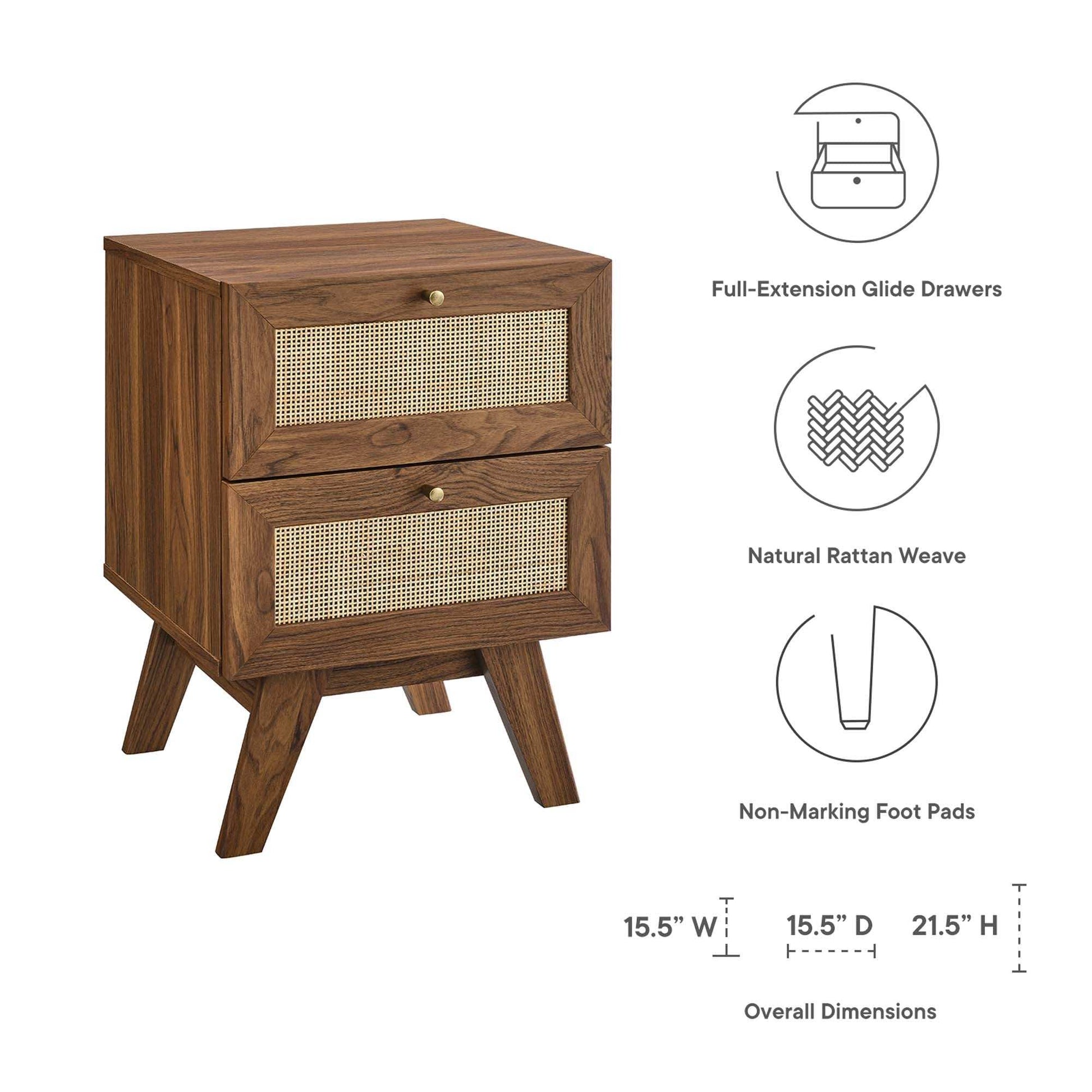 Soma 2-Drawer Nightstand - Best Buy Furniture