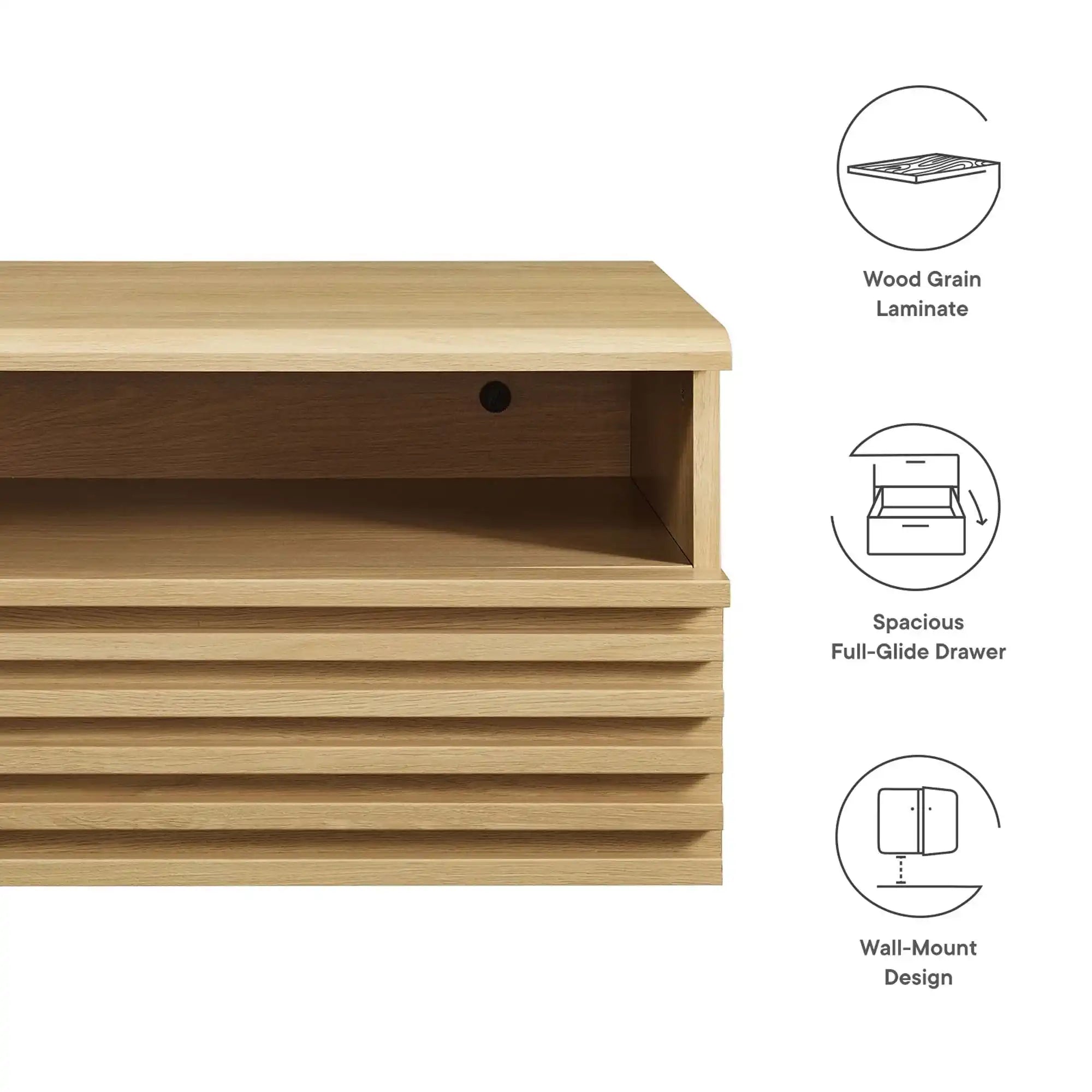 Render Wall-Mount Nightstand - Best Buy Furniture