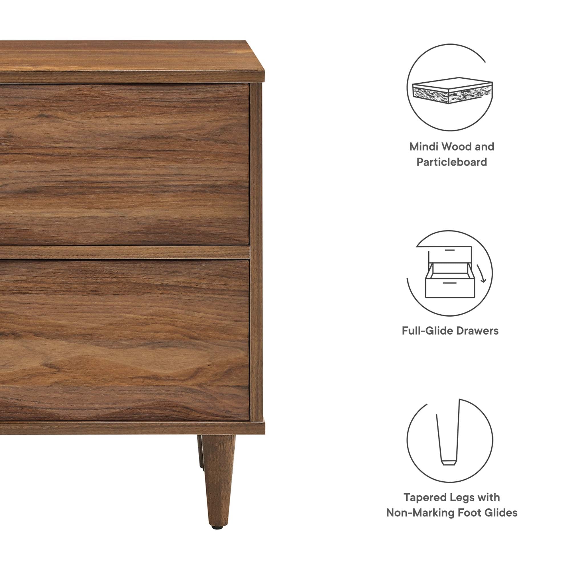 Vespera 2-Drawer Nightstand by Modway - Best Buy Furniture