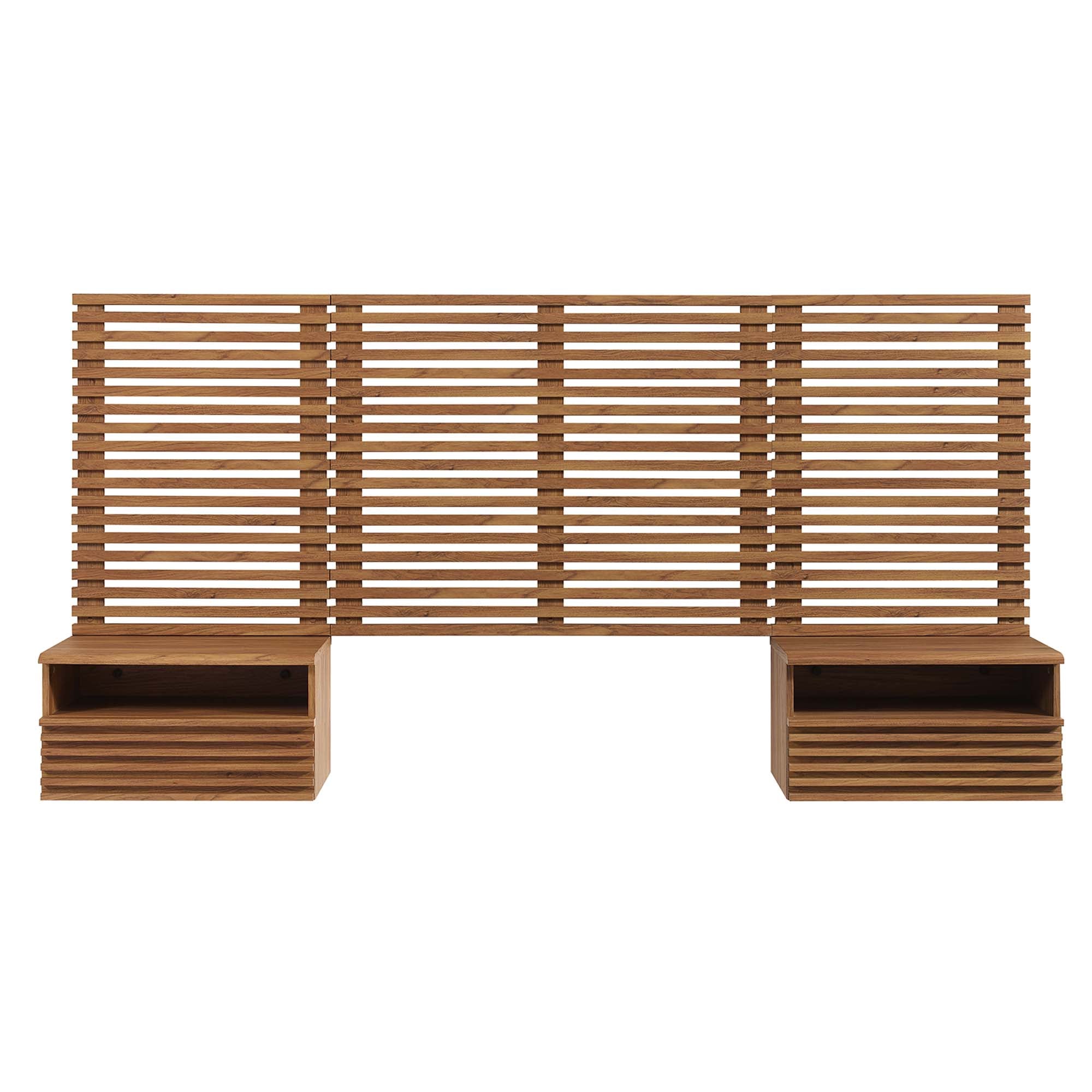Render Wall Mount Twin Headboard and Modern Nightstands by Modway - Best Buy Furniture