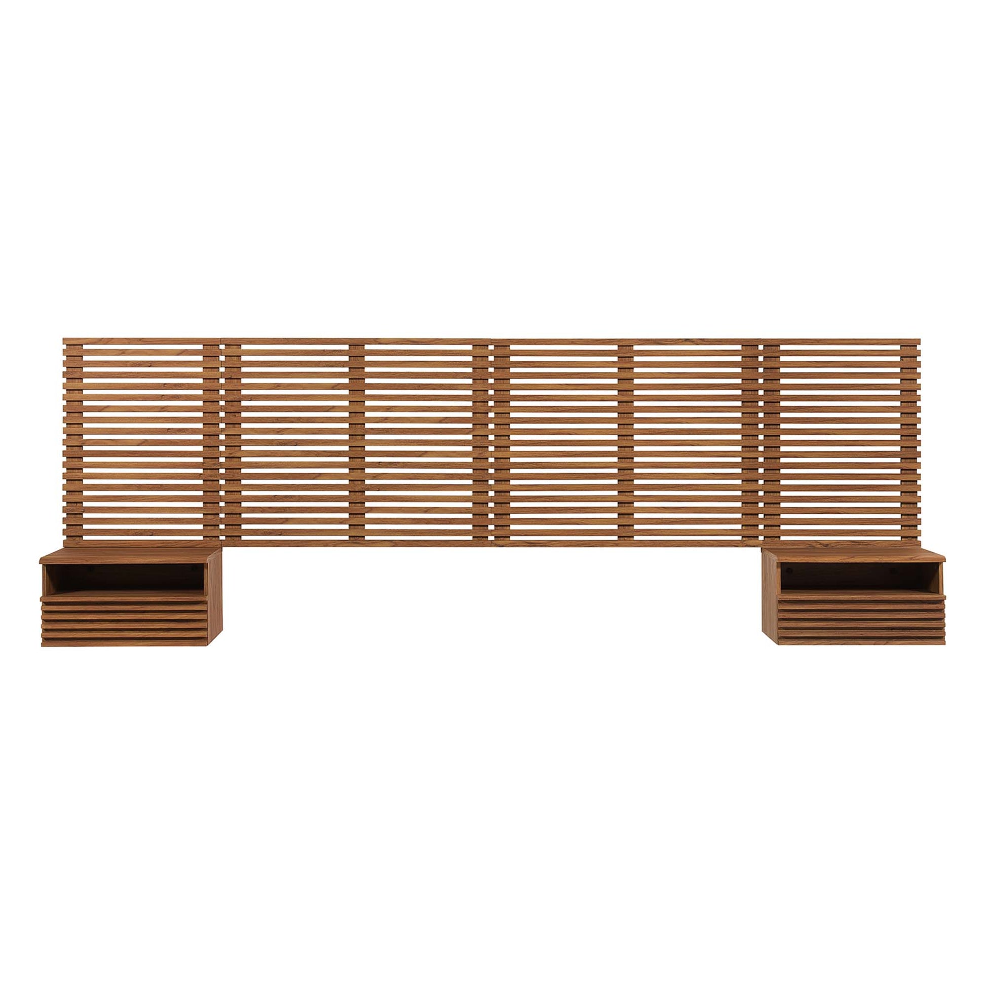 Render Wall Mount King Headboard and Modern Nightstands by Modway - Best Buy Furniture