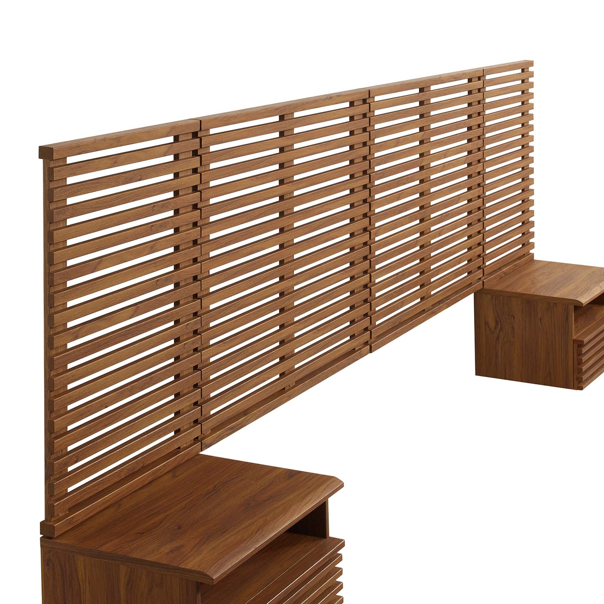 Render Wall Mount King Headboard and Modern Nightstands by Modway - Best Buy Furniture