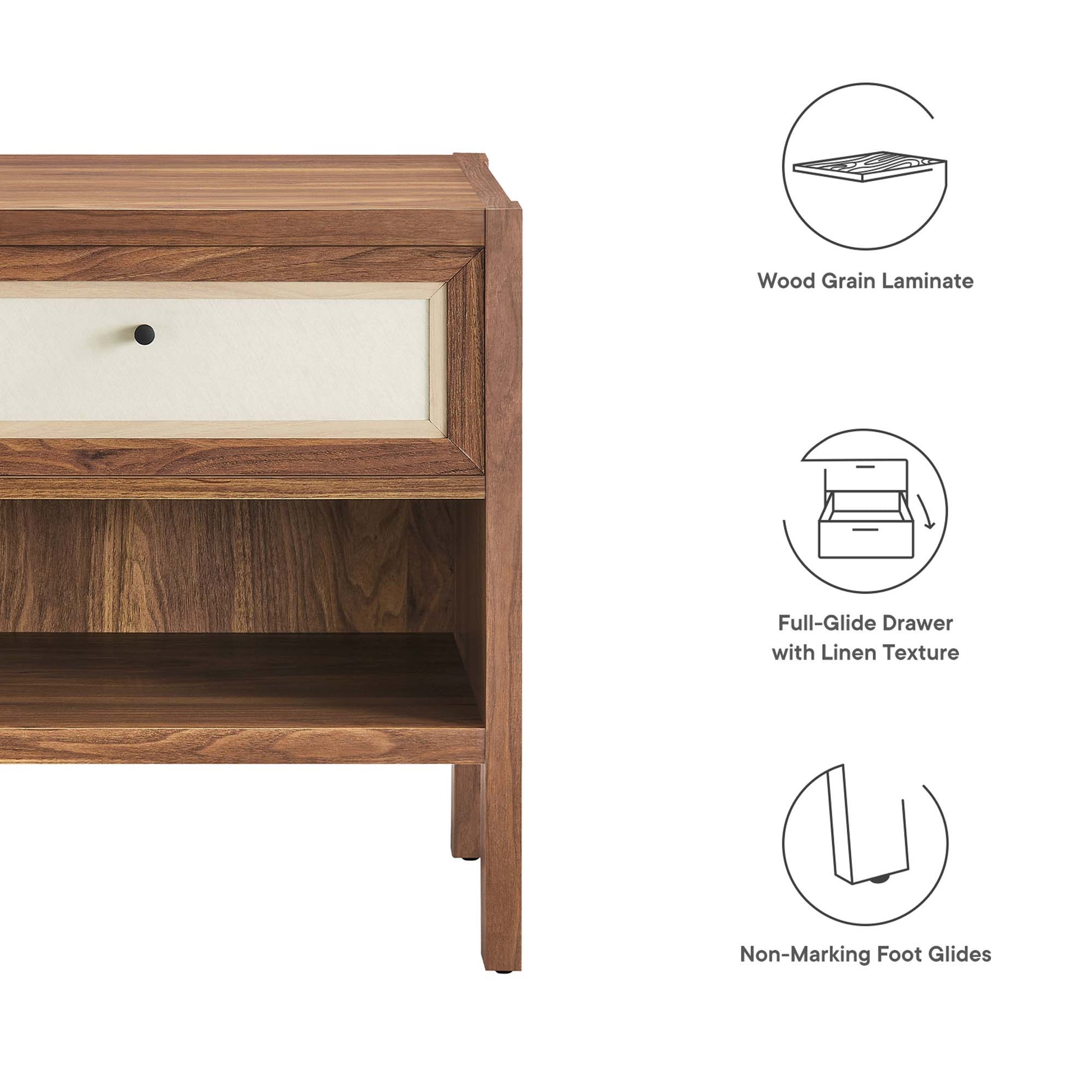 Capri Wood Grain Nightstand by Modway - Best Buy Furniture