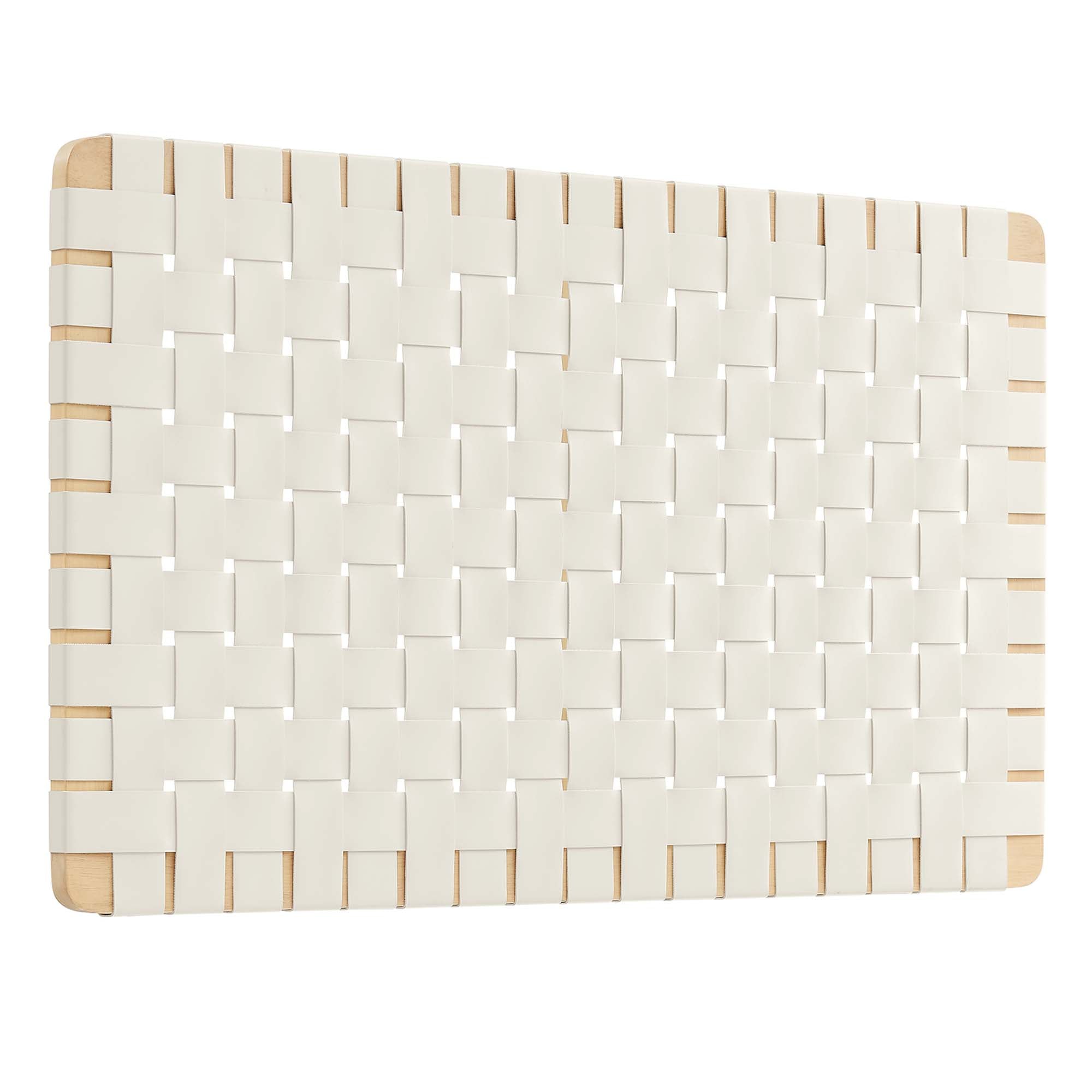 Sparta Weave Wall-Mount Vegan Leather Twin Headboard by Modway - Best Buy Furniture