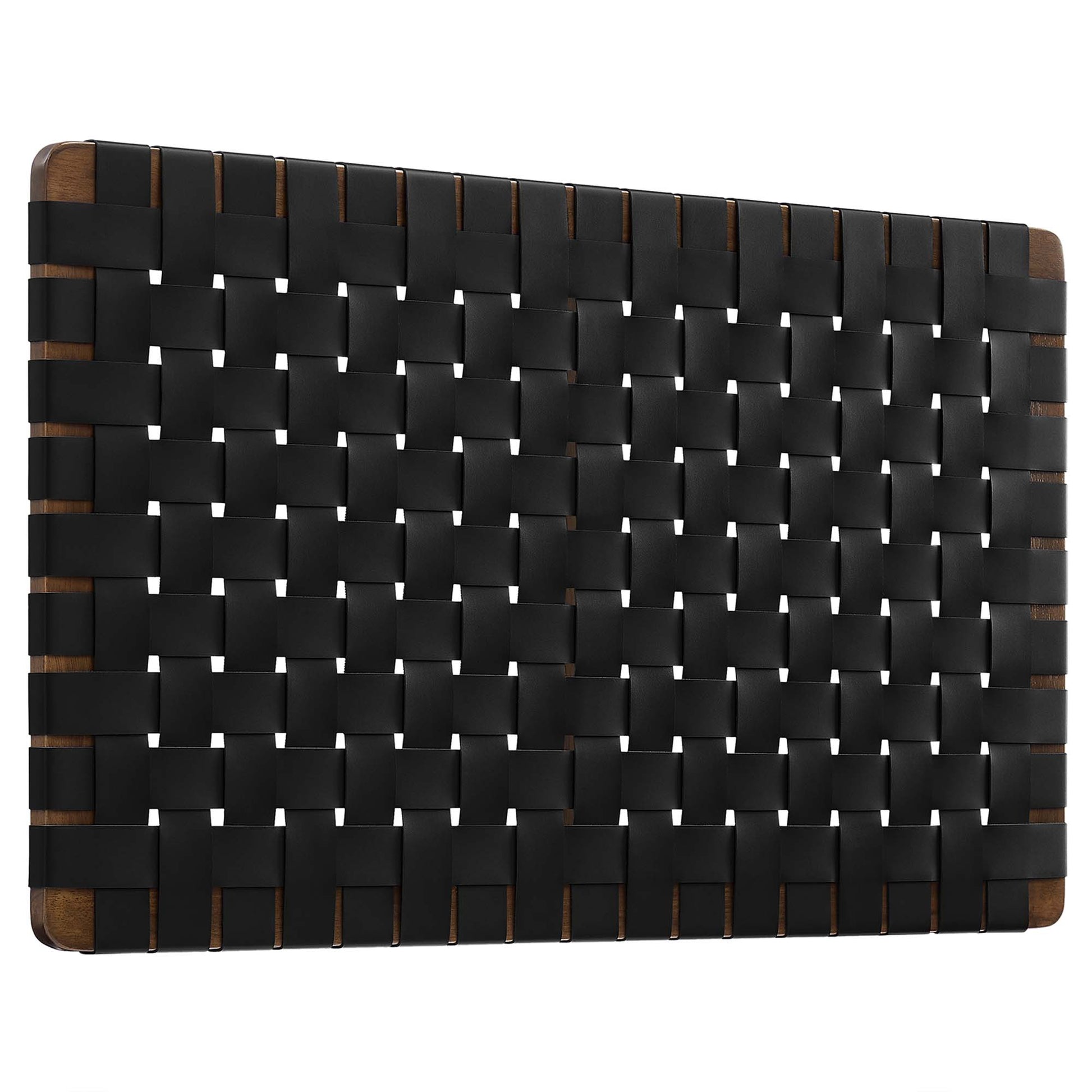 Sparta Weave Wall-Mount Vegan Leather Twin Headboard by Modway - Best Buy Furniture