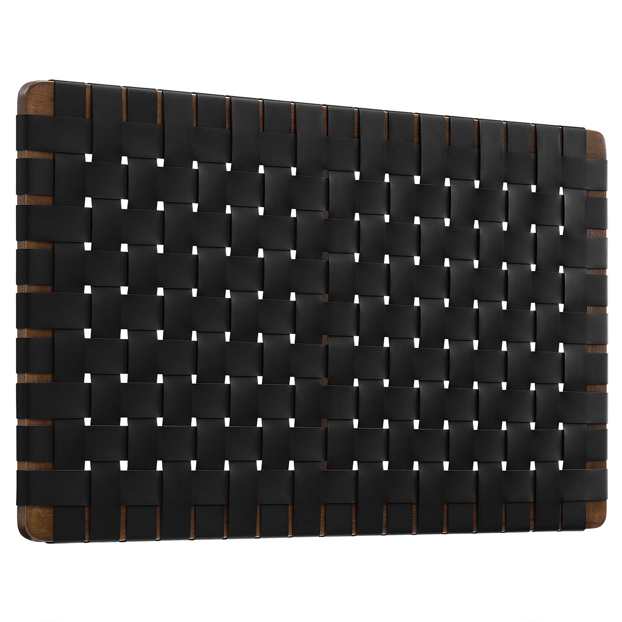 Sparta Weave Wall-Mount Vegan Leather Twin Headboard by Modway - Best Buy Furniture