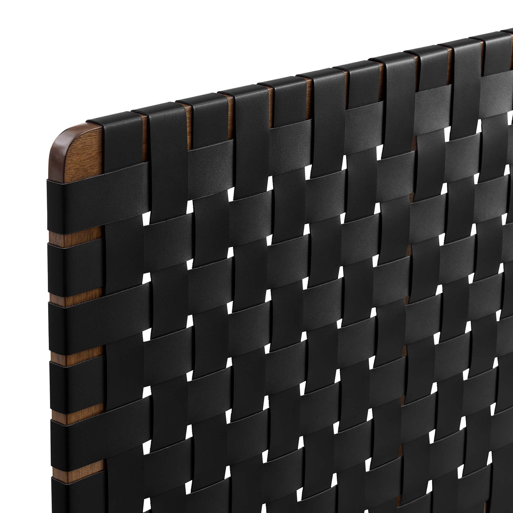 Sparta Weave Wall-Mount Vegan Leather Twin Headboard by Modway - Best Buy Furniture