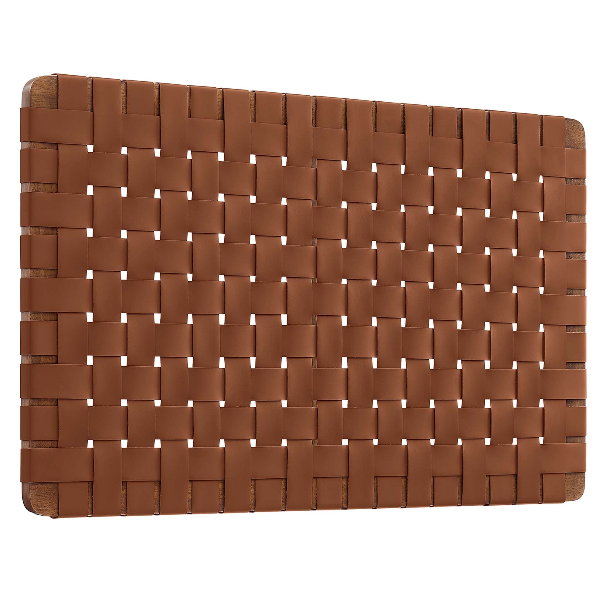 Sparta Weave Wall-Mount Vegan Leather Twin Headboard by Modway - Best Buy Furniture