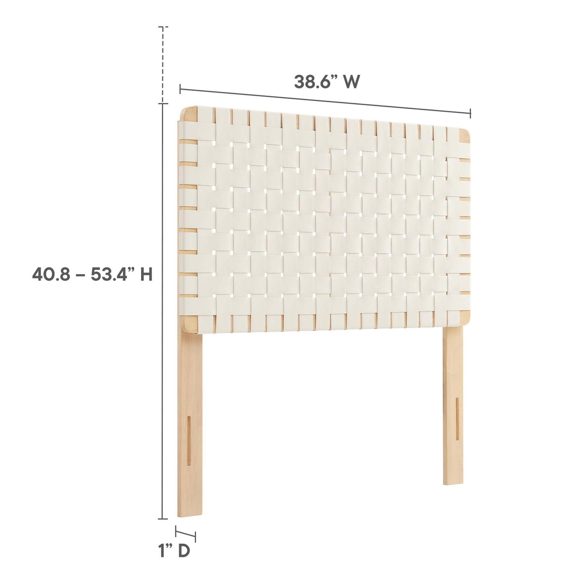 Sparta Weave Vegan Leather Twin Headboard by Modway - Best Buy Furniture