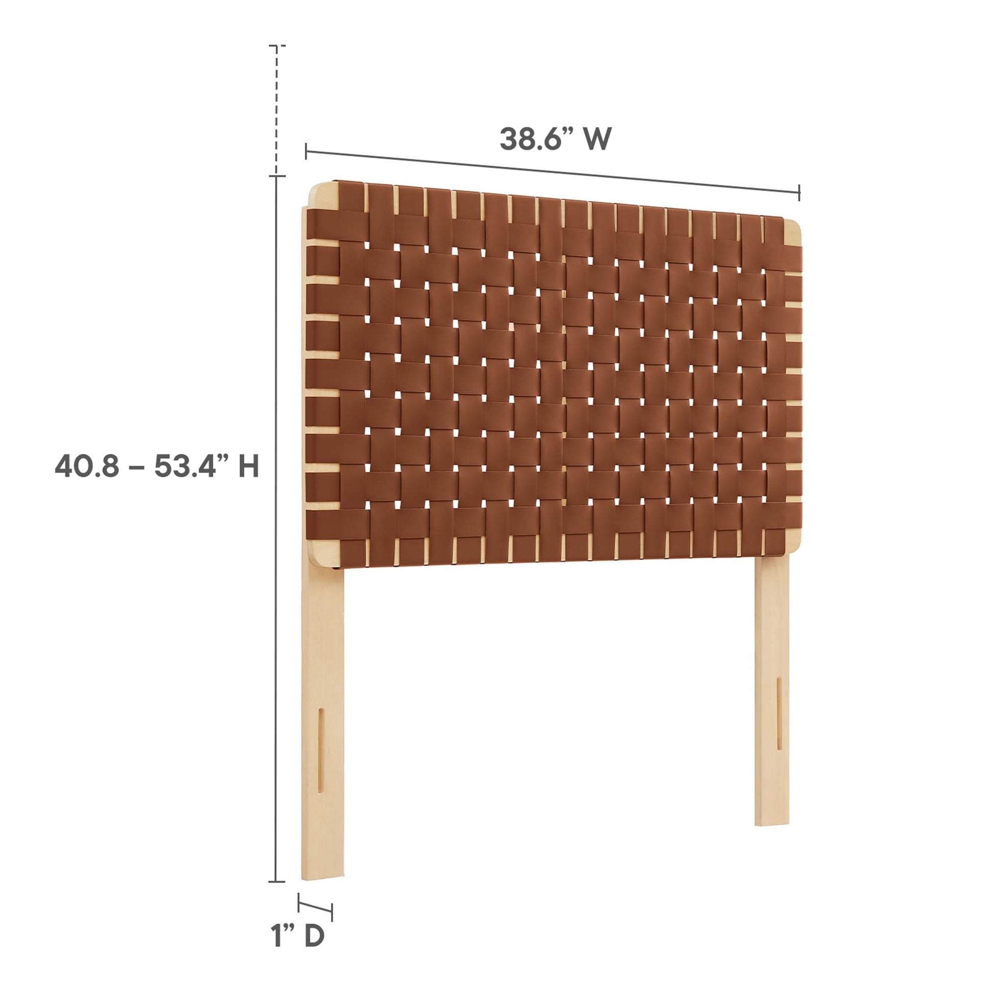 Sparta Weave Vegan Leather Twin Headboard by Modway - Best Buy Furniture