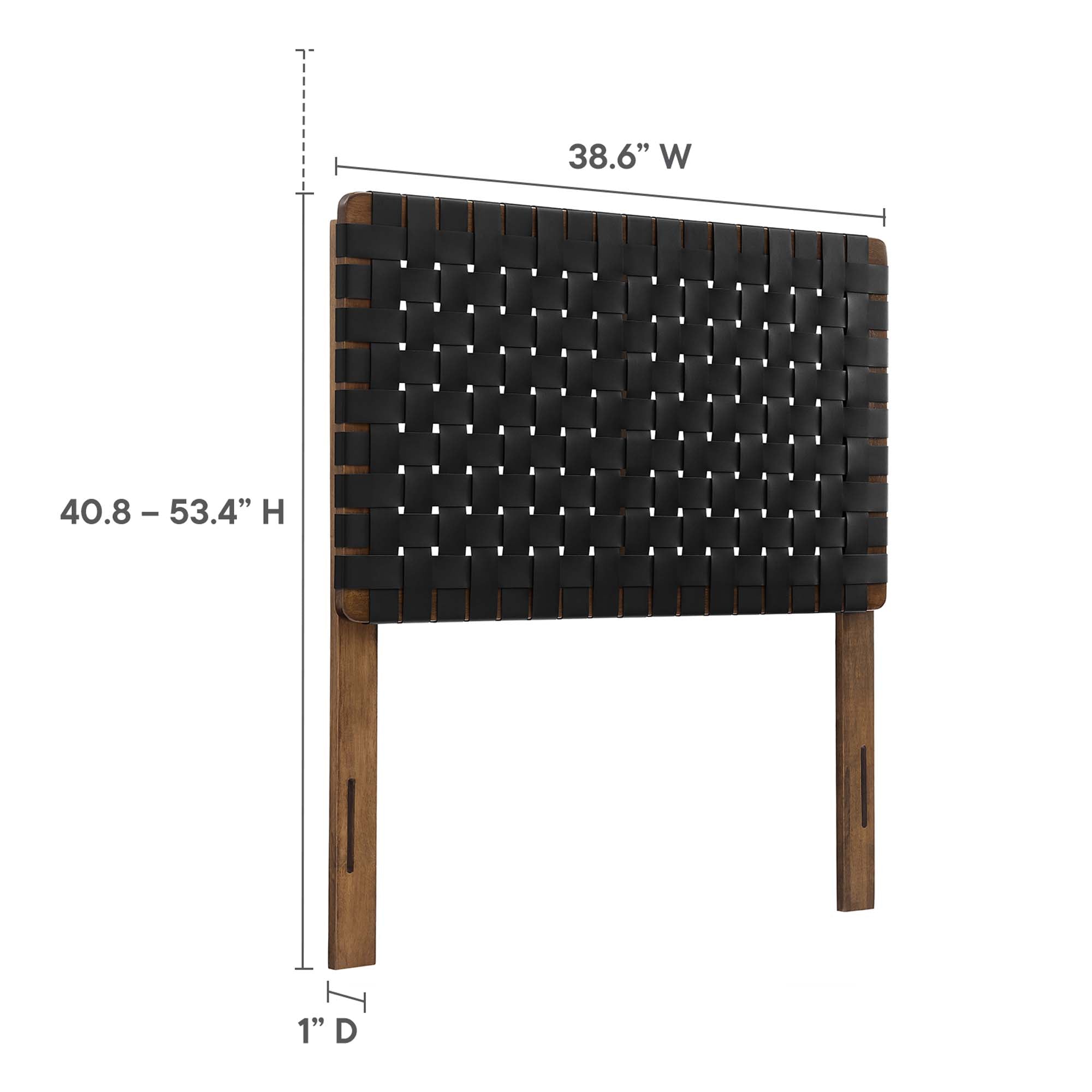Sparta Weave Vegan Leather Twin Headboard by Modway - Best Buy Furniture