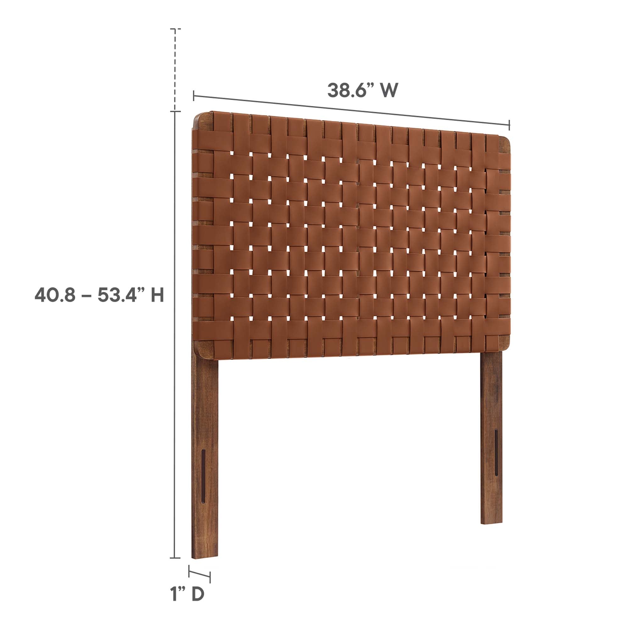 Sparta Weave Vegan Leather Twin Headboard by Modway - Best Buy Furniture