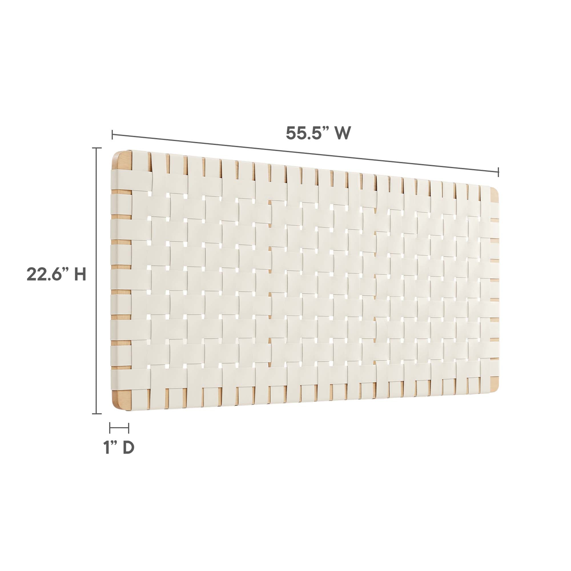 Sparta Weave Vegan Leather Full Headboard by Modway - Best Buy Furniture