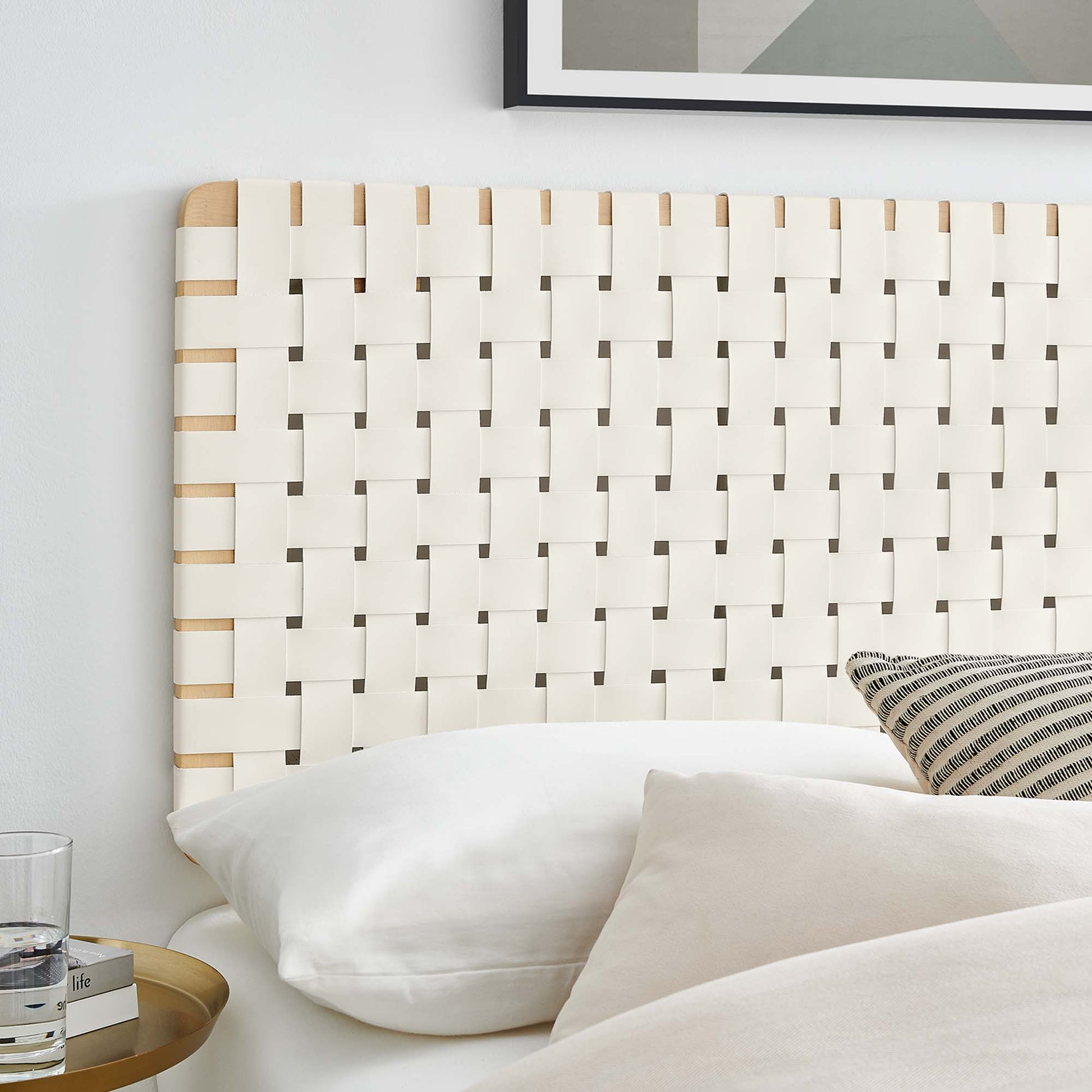 Sparta Weave Vegan Leather Full Headboard by Modway - Best Buy Furniture