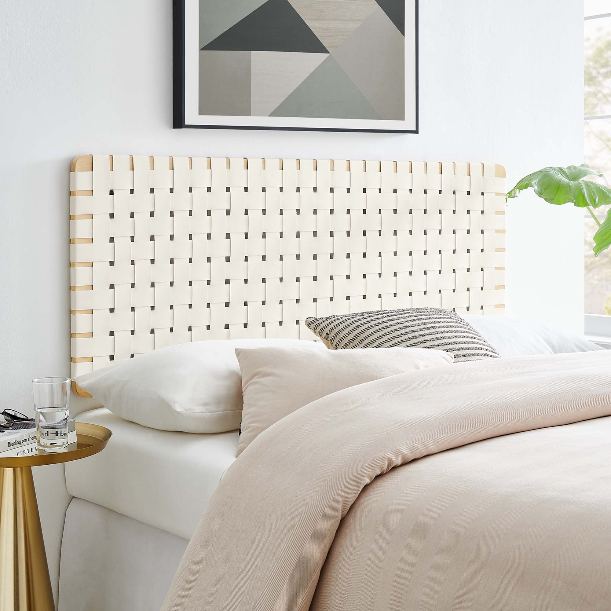 Sparta Weave Vegan Leather Full Headboard by Modway - Best Buy Furniture