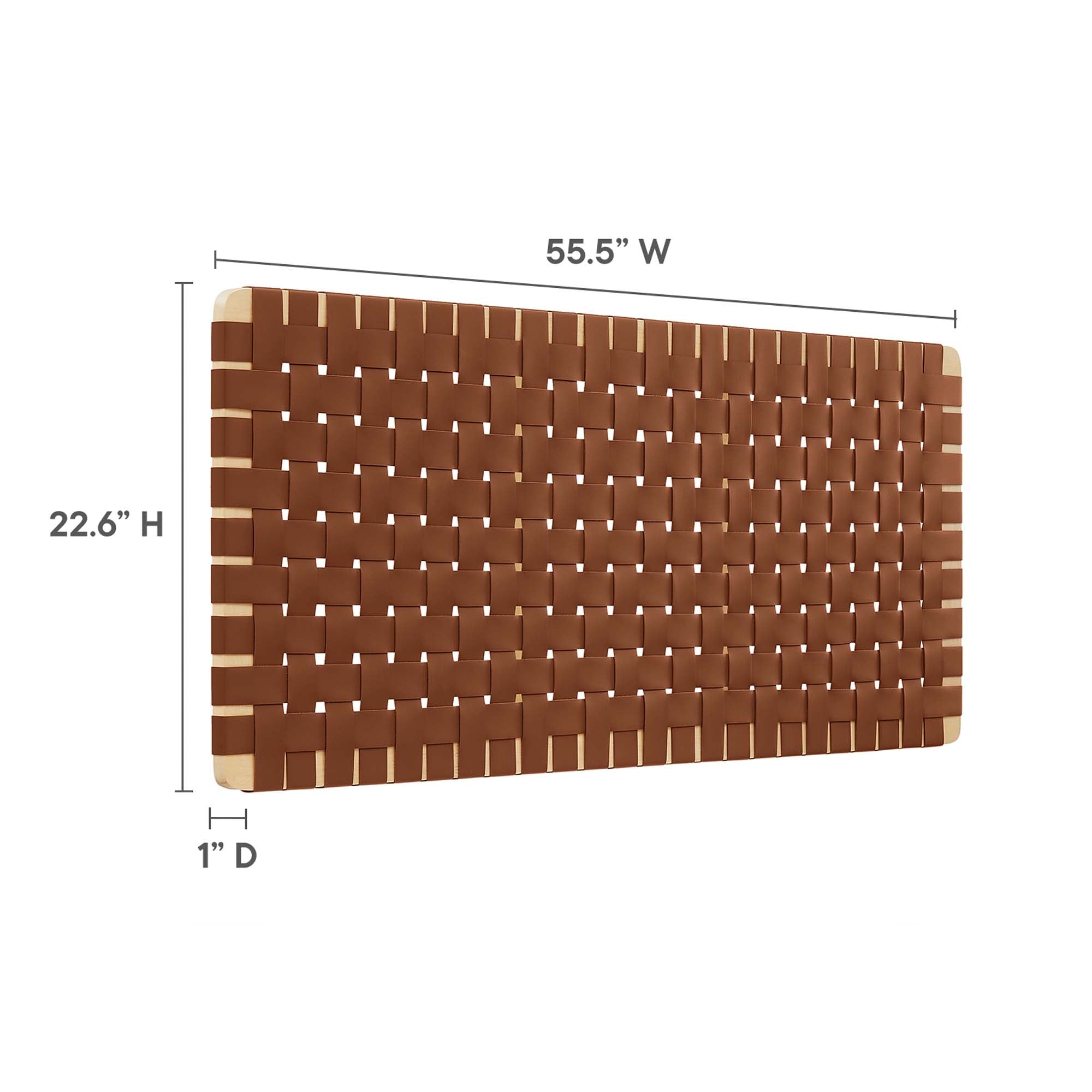 Sparta Weave Vegan Leather Full Headboard by Modway - Best Buy Furniture