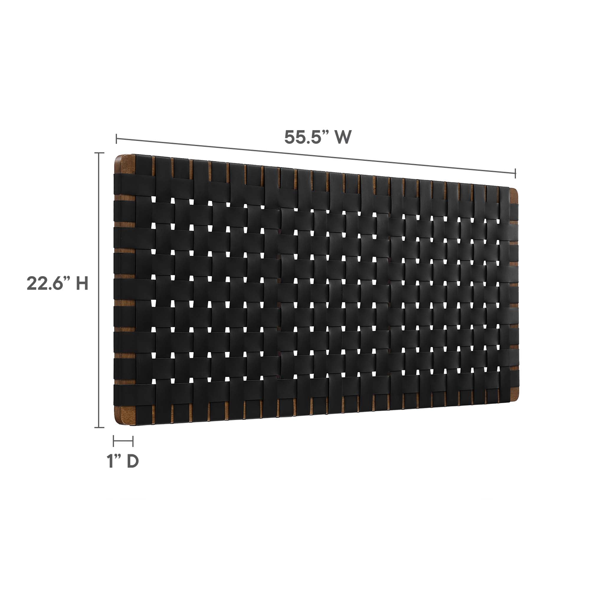 Sparta Weave Vegan Leather Full Headboard by Modway - Best Buy Furniture