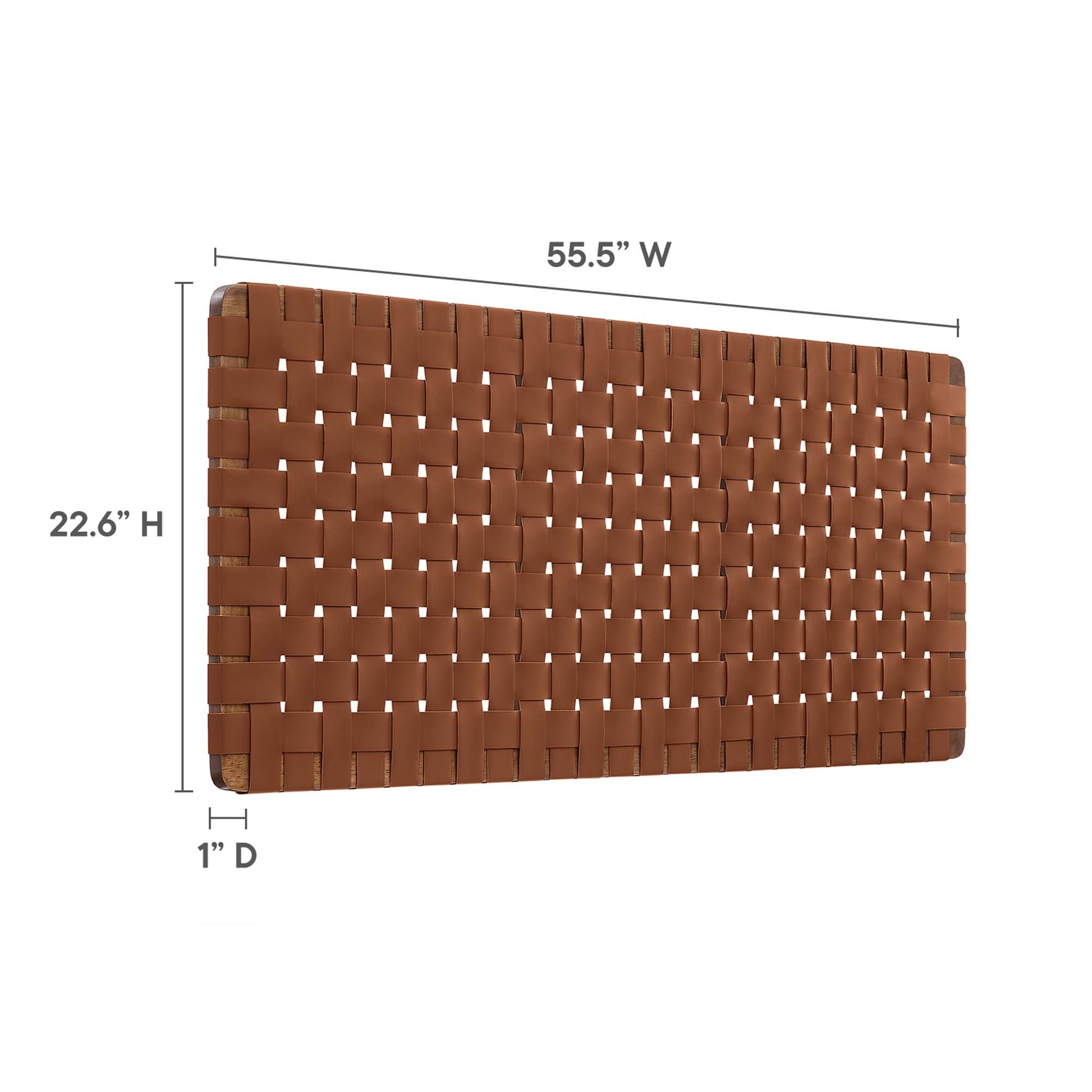Sparta Weave Vegan Leather Full Headboard by Modway - Best Buy Furniture