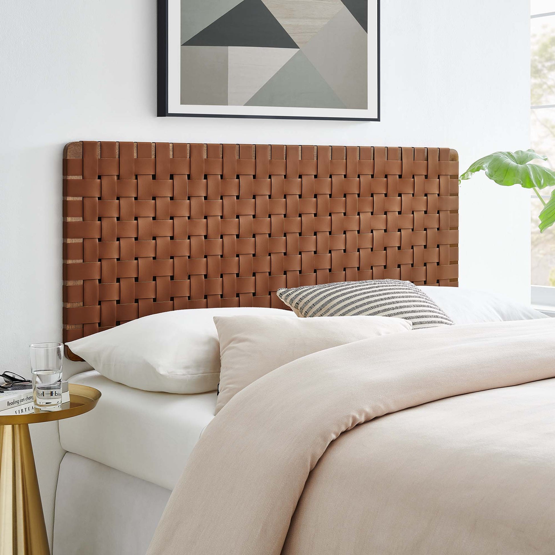 Sparta Weave Vegan Leather Full Headboard by Modway - Best Buy Furniture