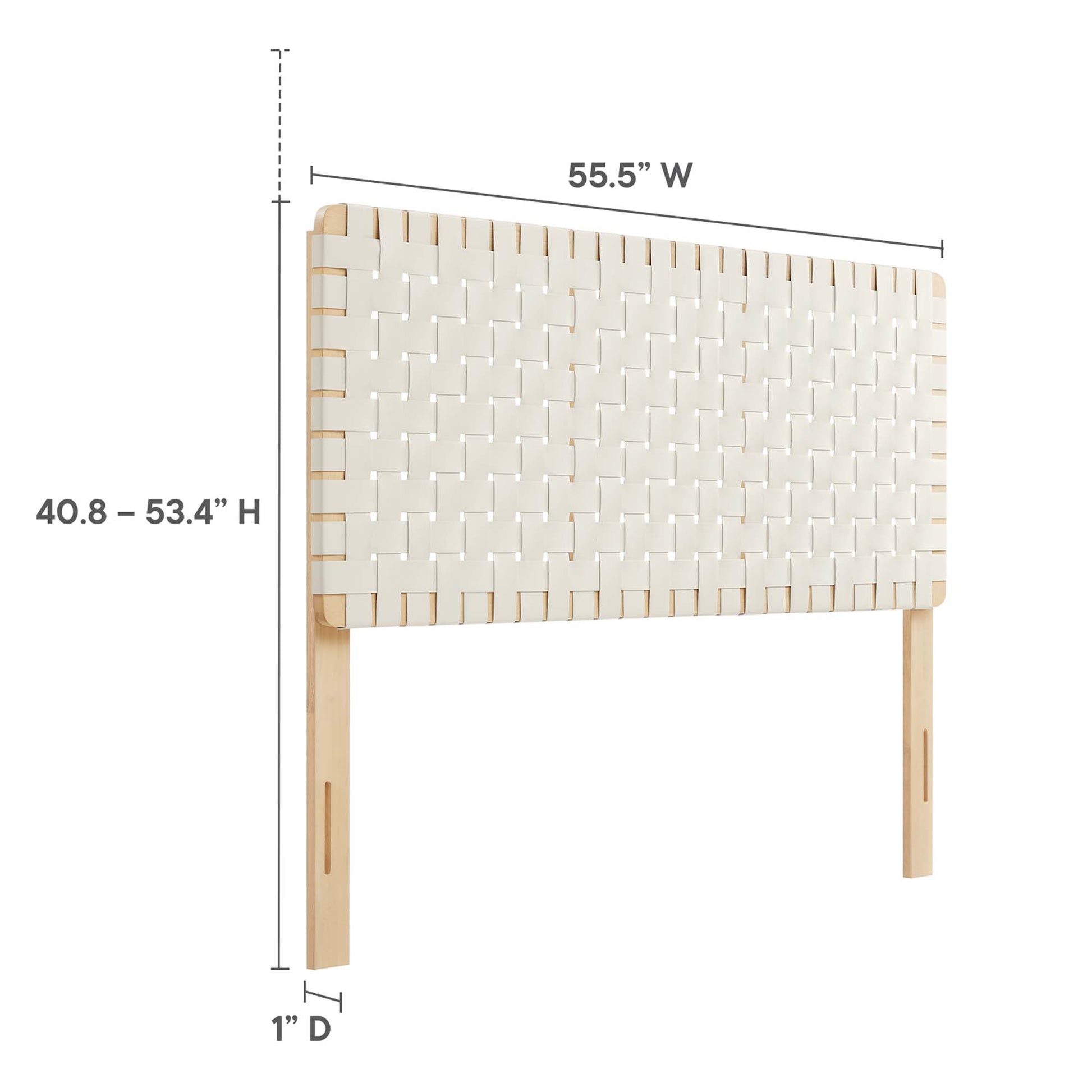 Sparta Weave Vegan Leather Full Headboard by Modway - Best Buy Furniture