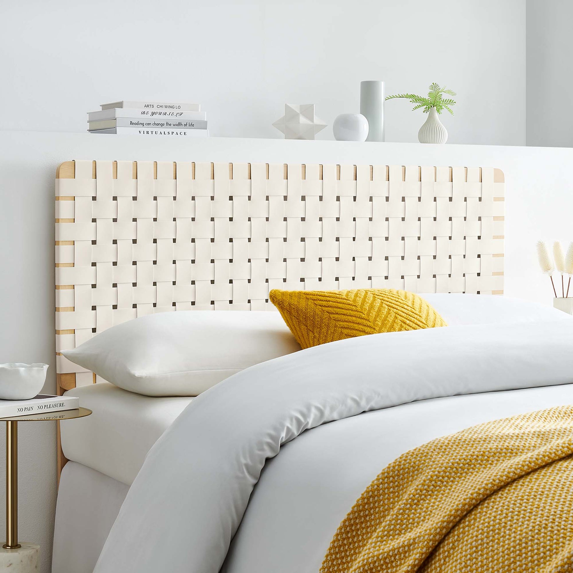 Sparta Weave Vegan Leather Full Headboard by Modway - Best Buy Furniture