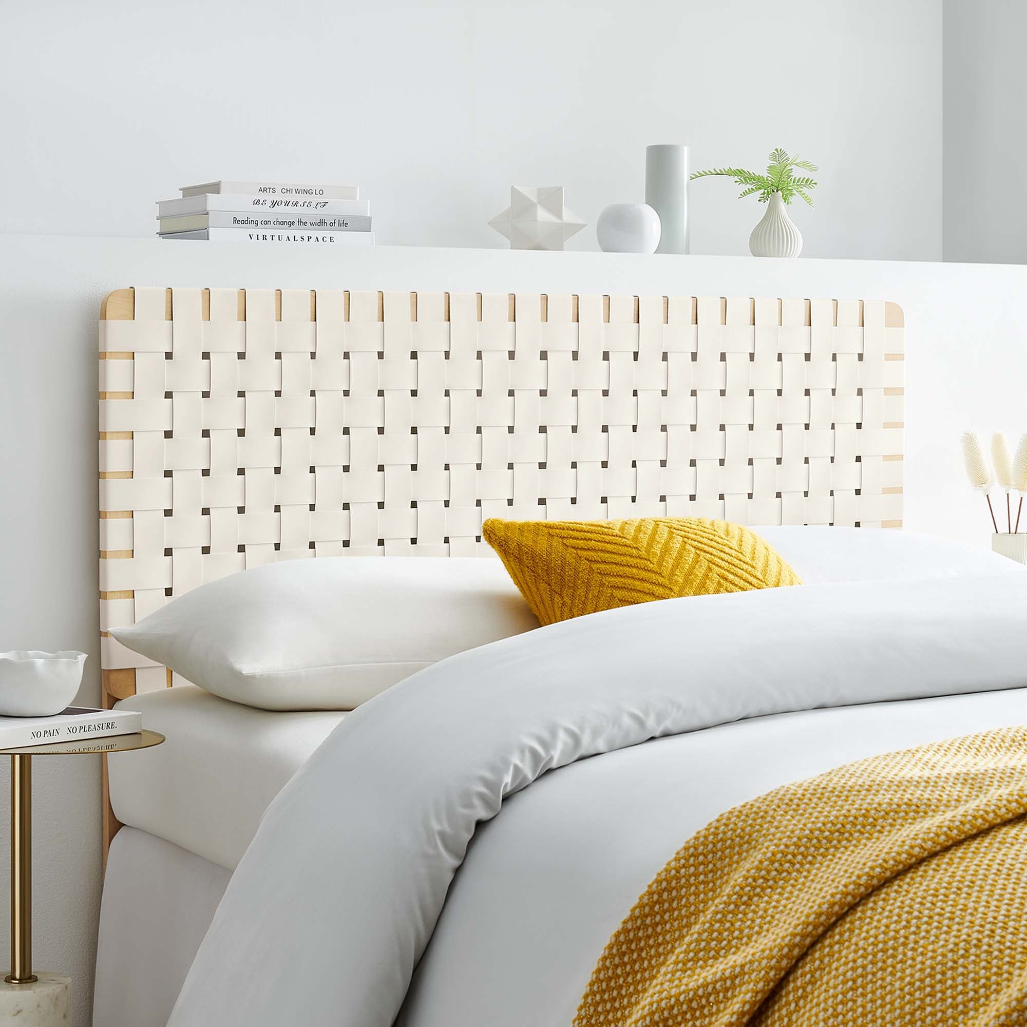 Sparta Weave Vegan Leather Full Headboard by Modway - Best Buy Furniture