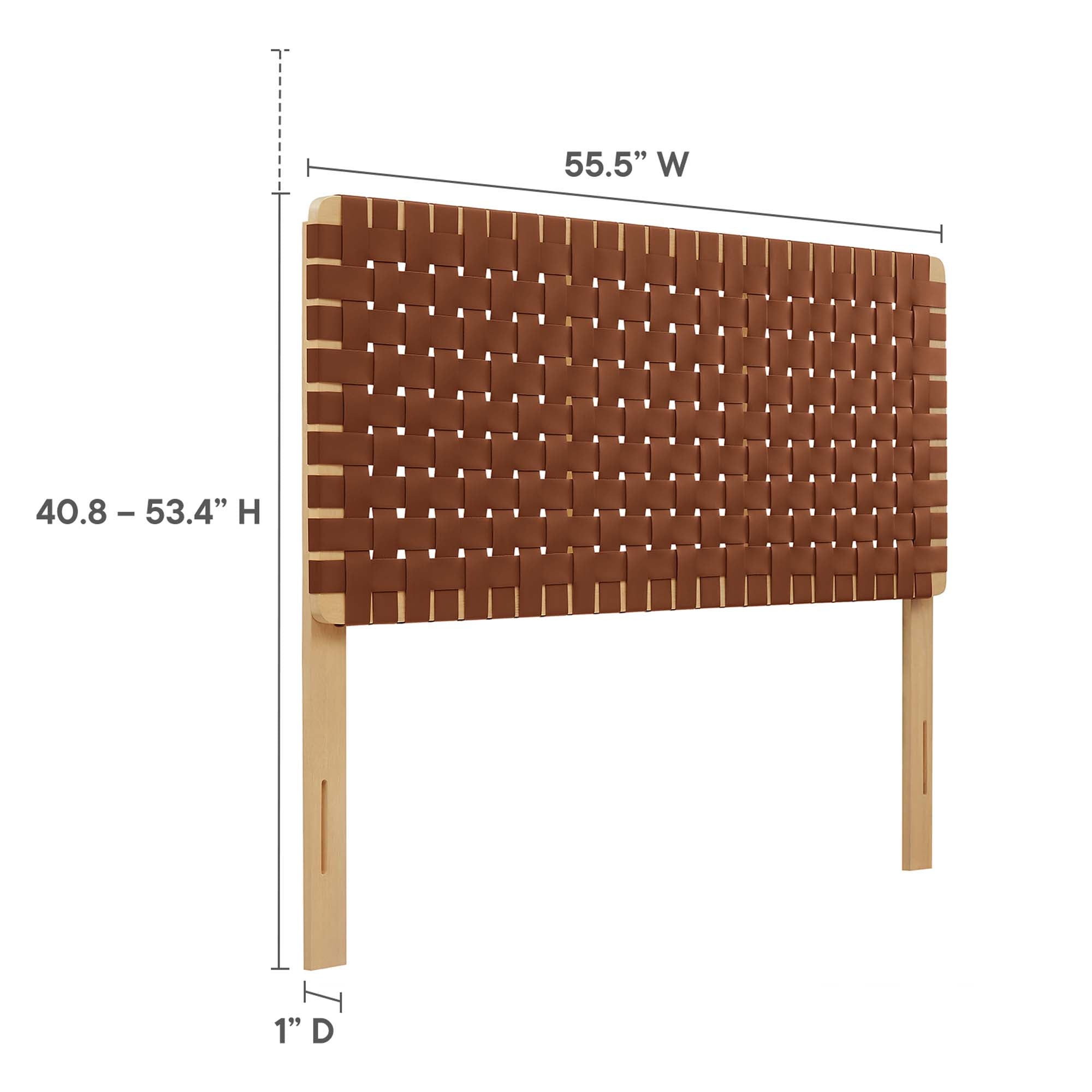 Sparta Weave Vegan Leather Full Headboard by Modway - Best Buy Furniture